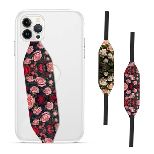 Pink and red rose Phone Grip Holder - Switch Bands