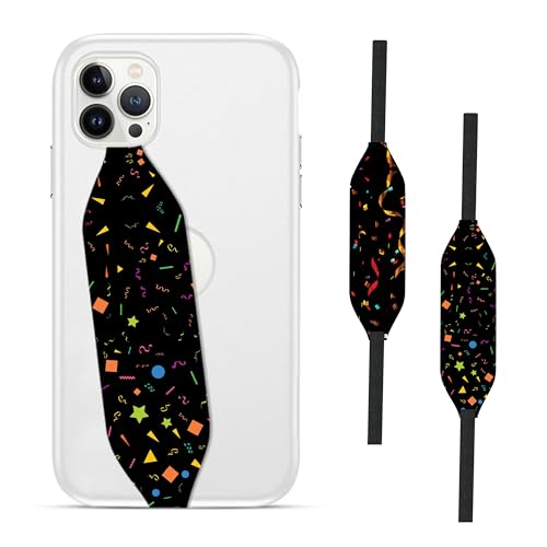 Universal Phone Grip Strap - Tidepool Rave Confetti