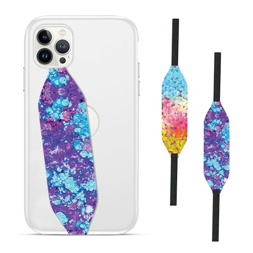 Universal Phone Grip Strap - Tidepool Rave Confetti