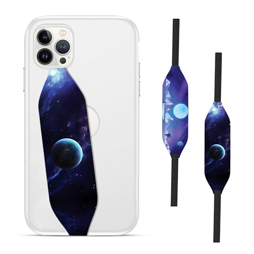 Universal Phone Grip Strap - Enamel Fly Me To The Moon