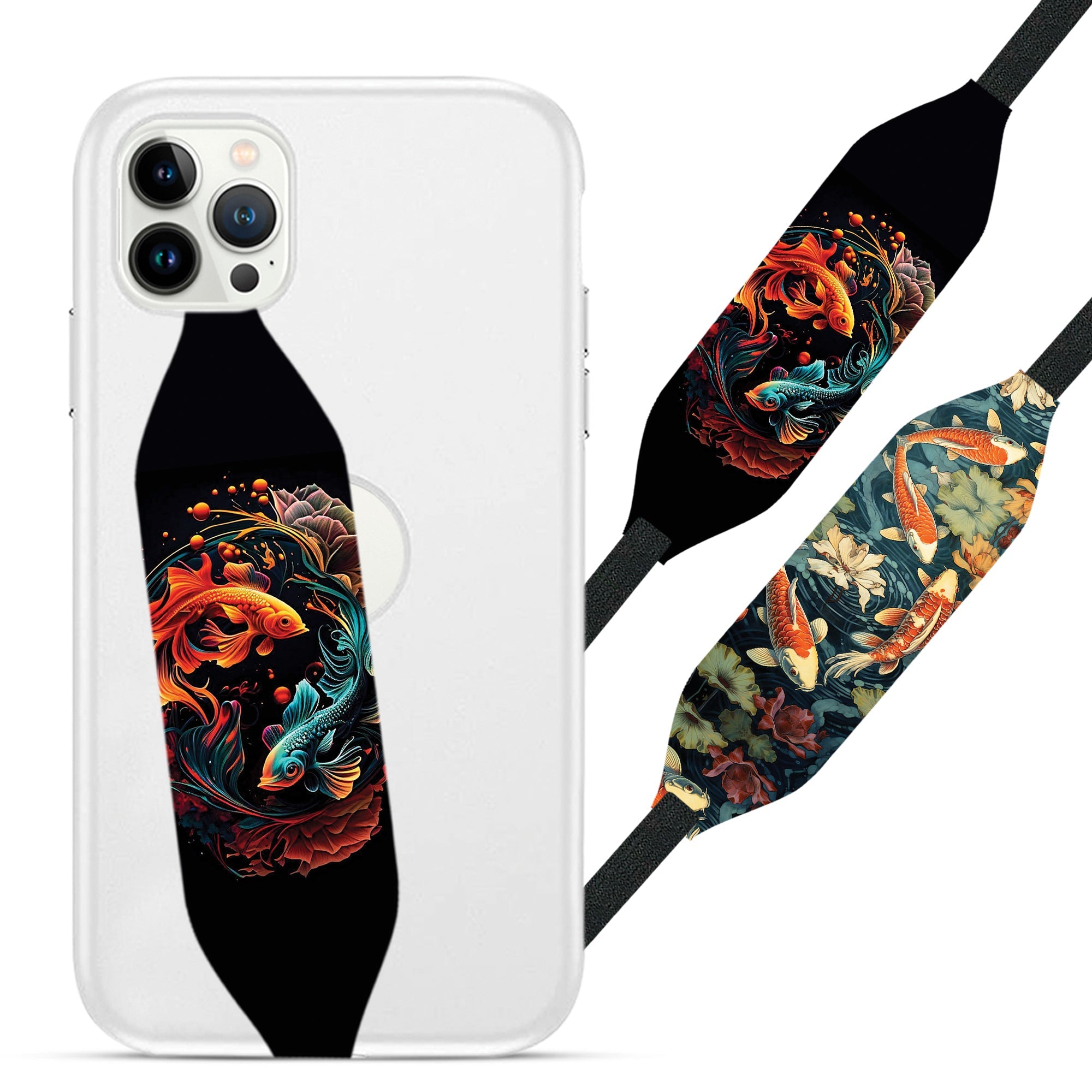 Universal Phone Grip Strap - Fish