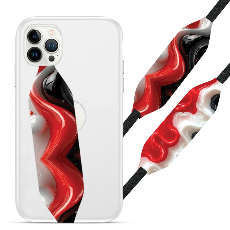 White, Red And Black  Phone loop - Switch Bands 