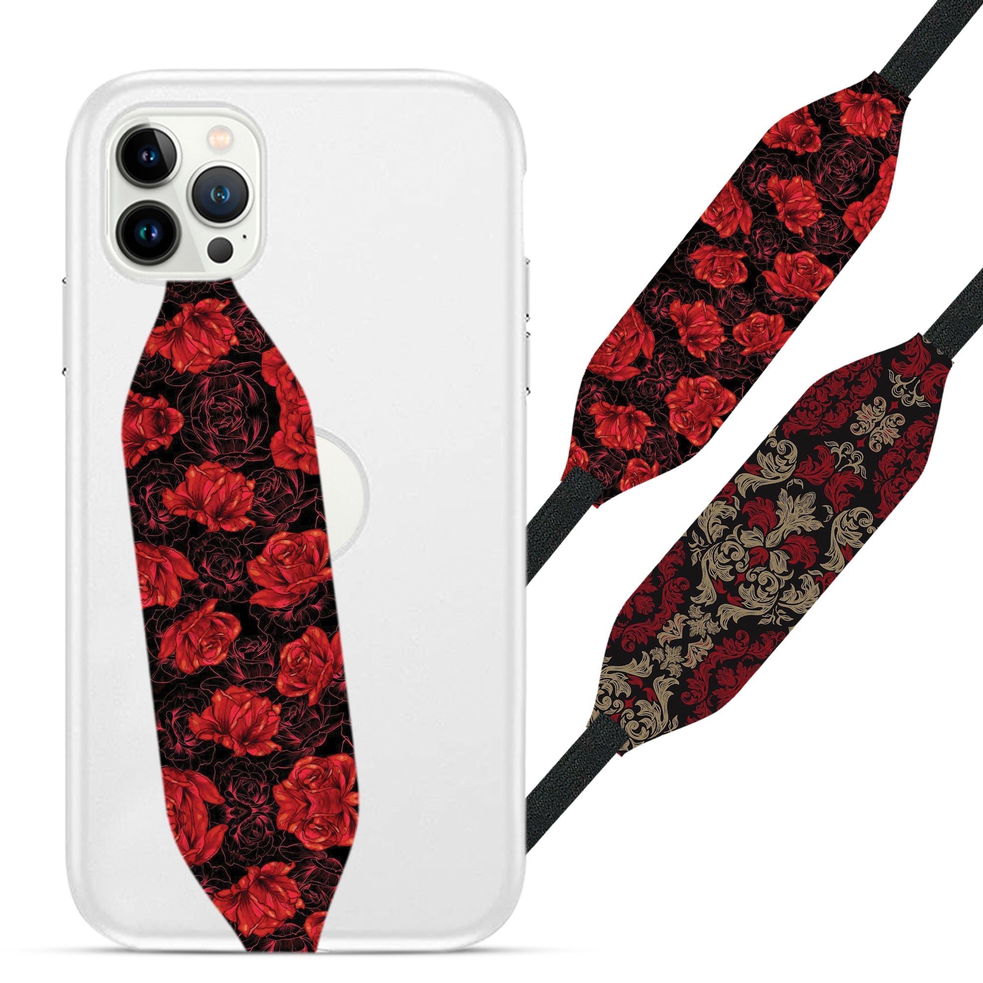 Universal Phone Grip Strap - Flower Pattern