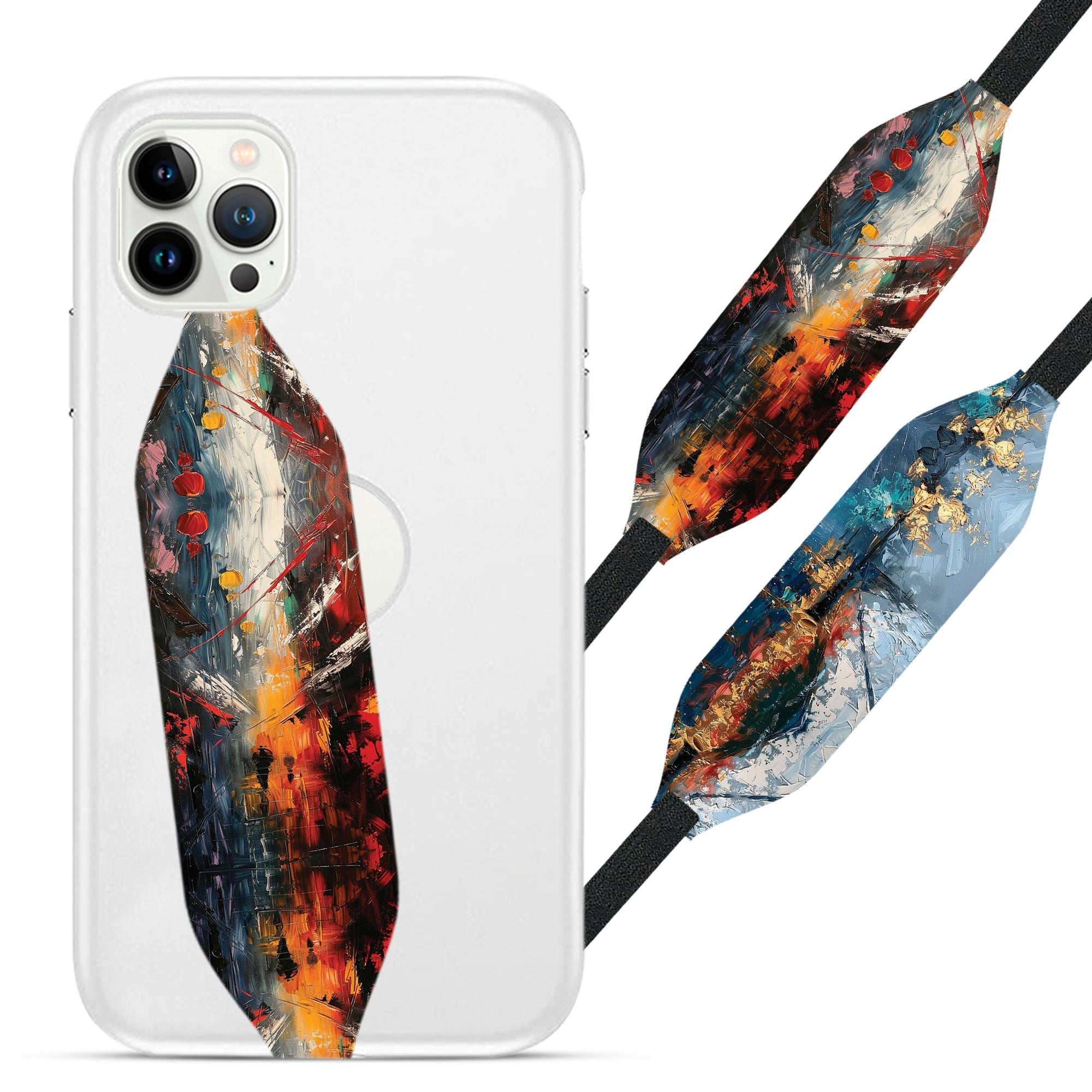 Abstract Painting strap case iPhone - Switch Bands