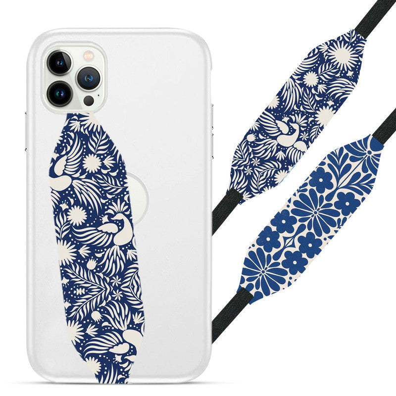 Otomi tribal stencil pattern Phone Grip Strap - Switch Bands 