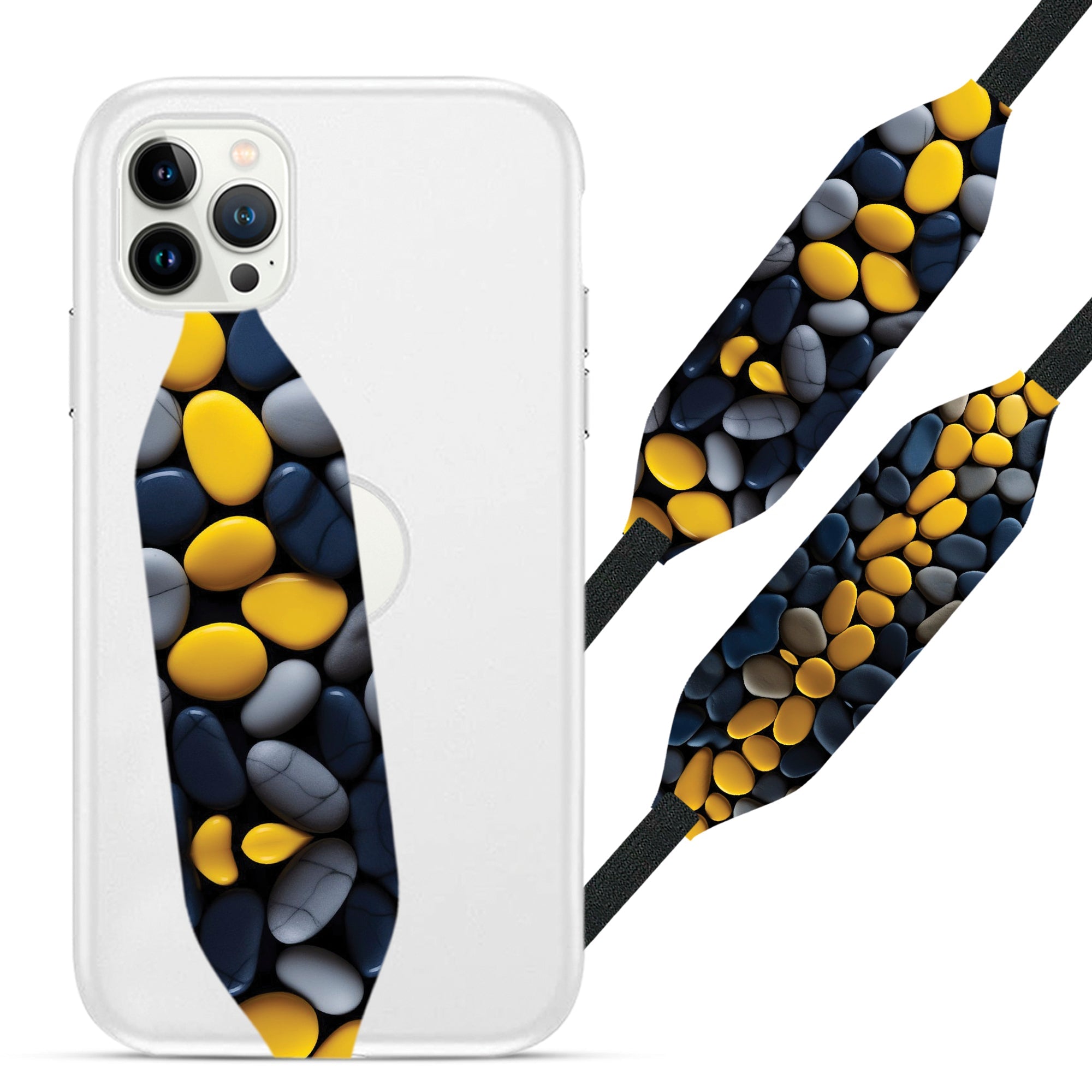 Universal Phone Grip Strap - Stone Pattern