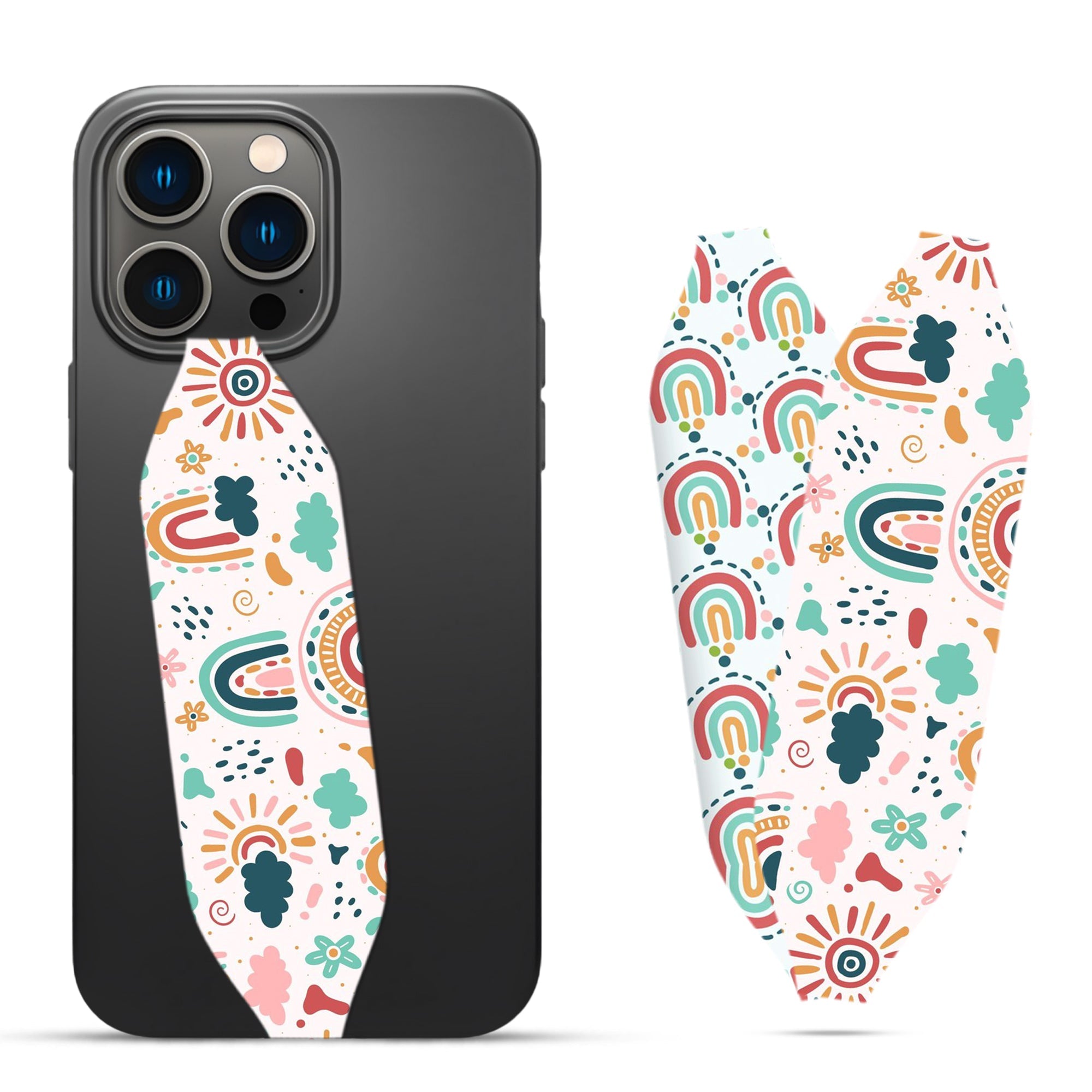 Universal Phone Grip Strap - Vibrant Vista