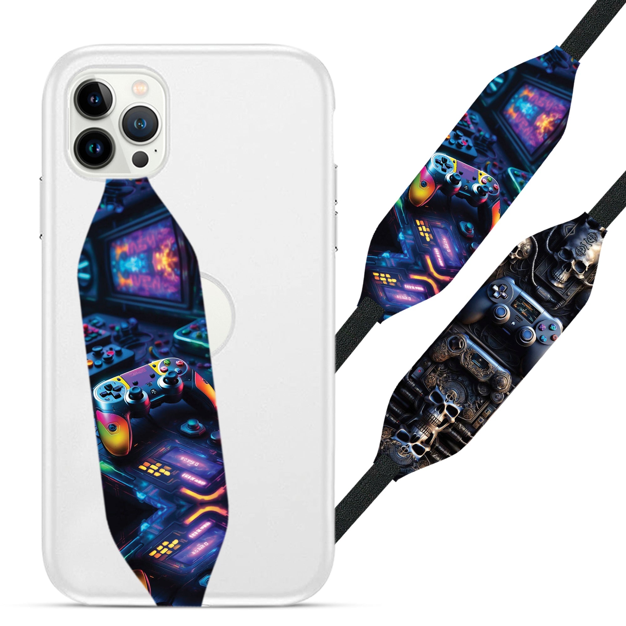 Universal Phone Grip Strap - Gaming Pattern