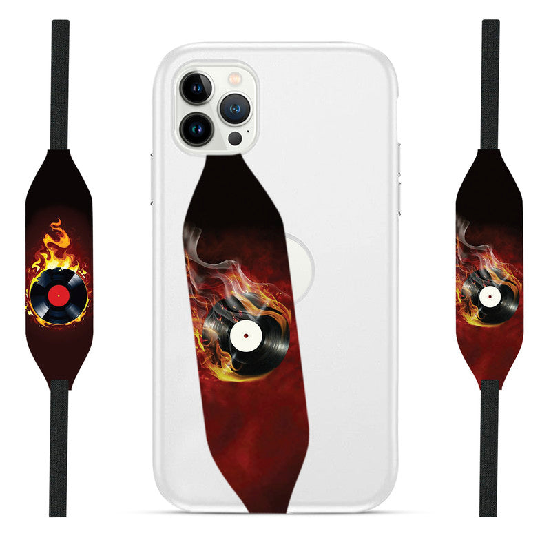 Vinyl Burning Record Strap for Phone - Switch Bands