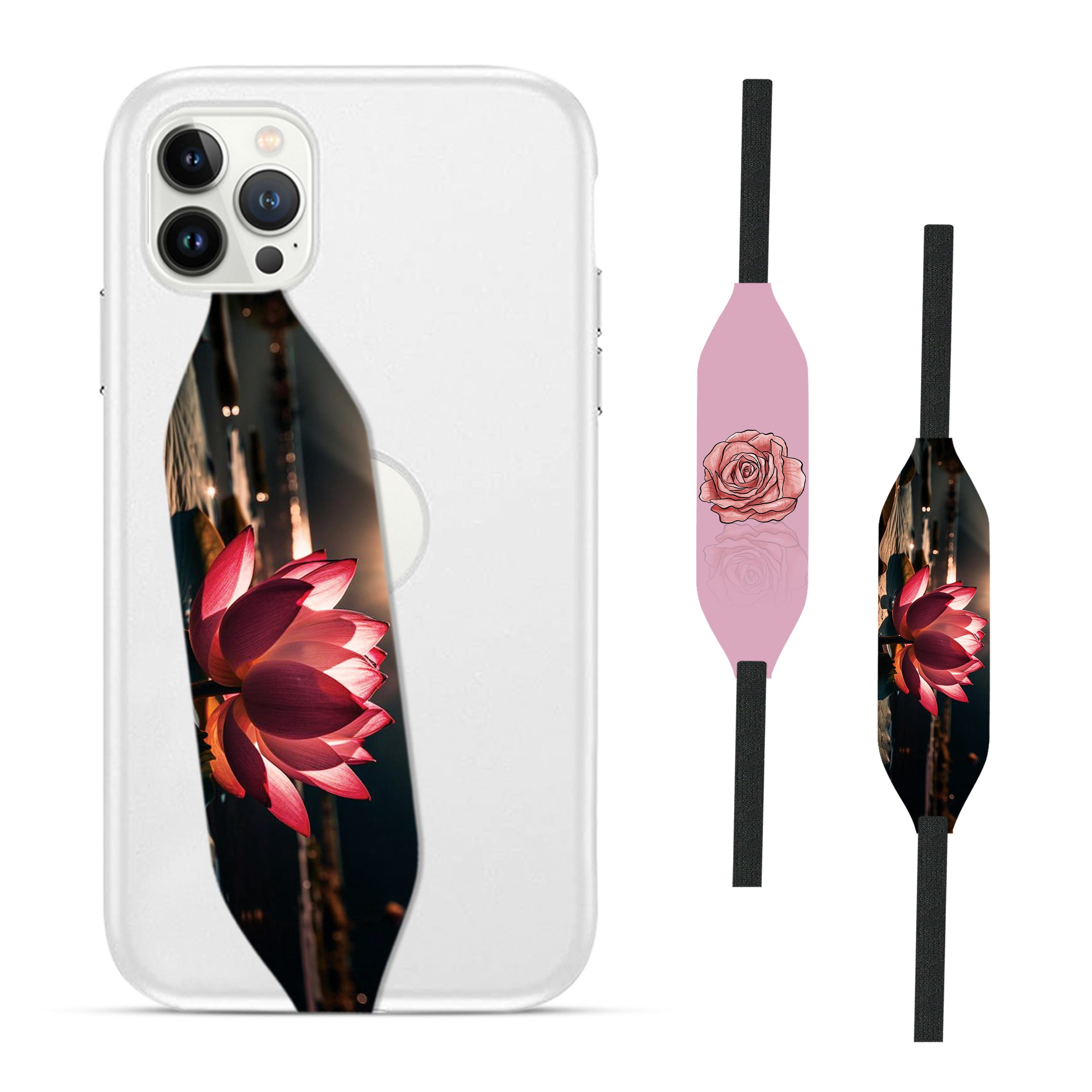 Universal Phone Grip Strap - Flowers