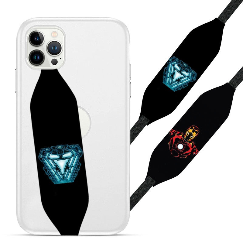 iron man heart Strap on Phone Case - Switch Bands