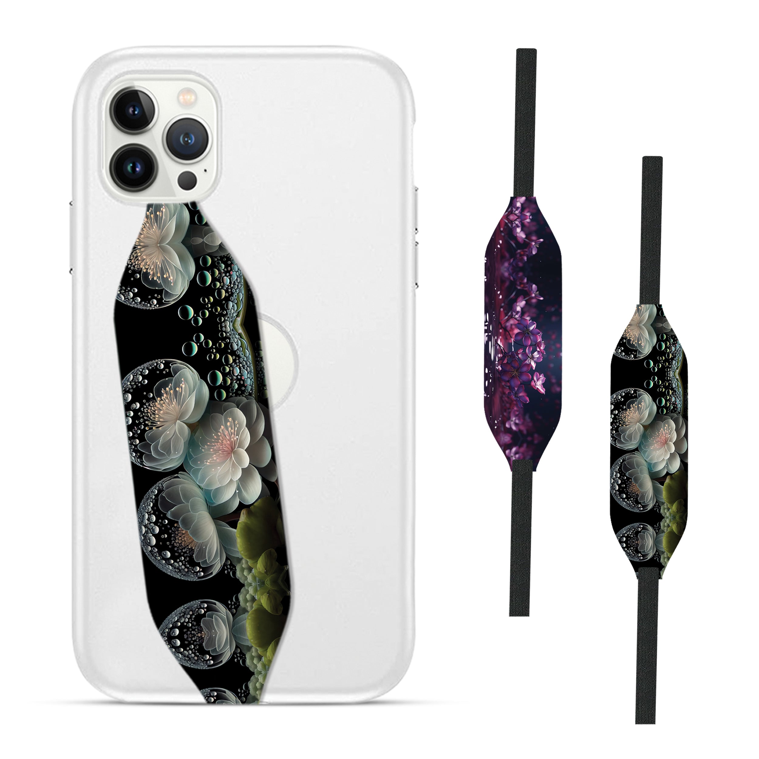 Dazzling Flowers phone Case Strap- Switch Bands 