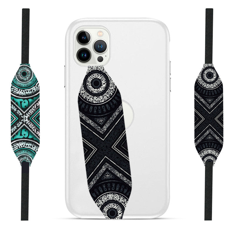 Dark Geometric Ethnic Pattern Traditional Loop Strap - Switch Bands 