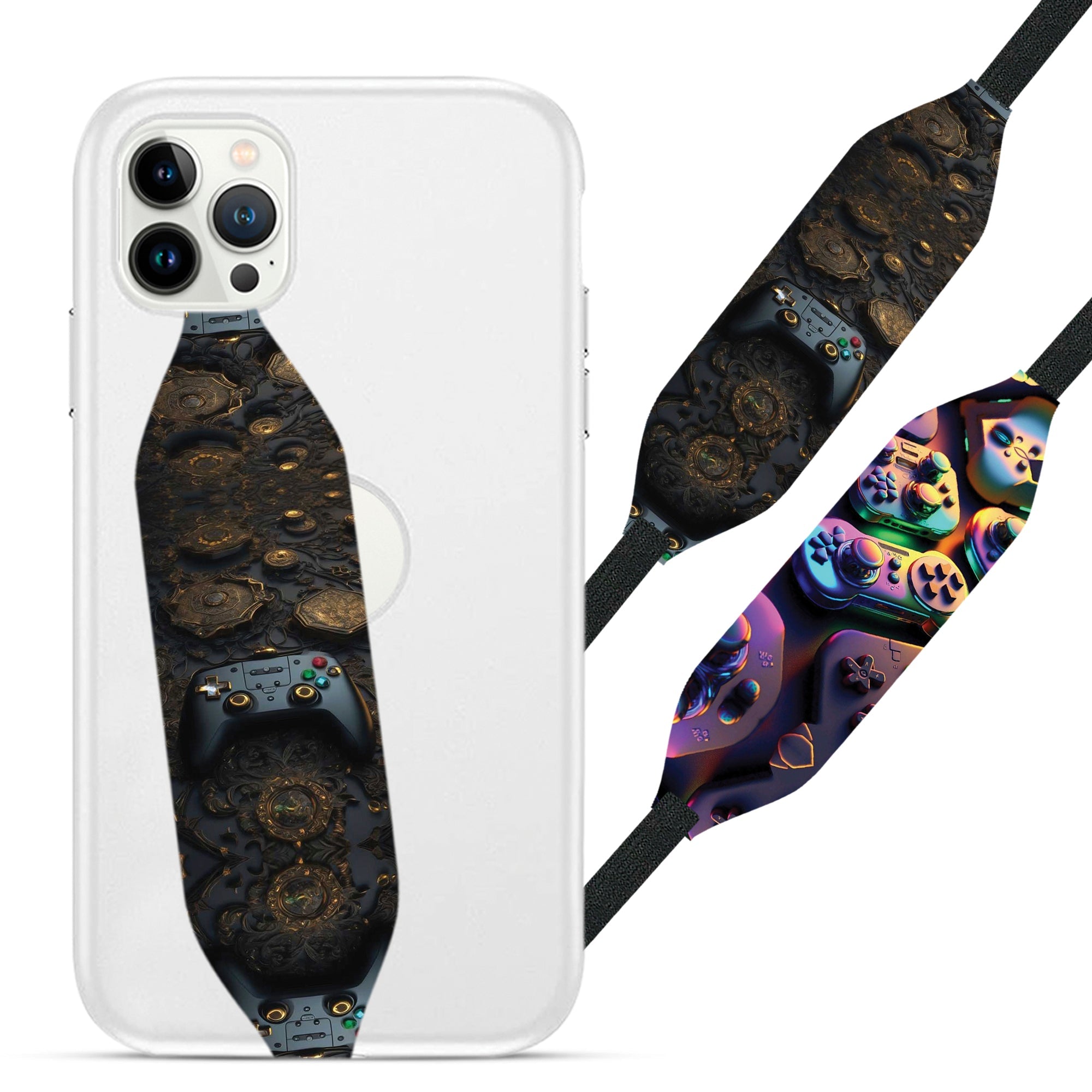 Universal Phone Grip Strap - Gaming Pattern