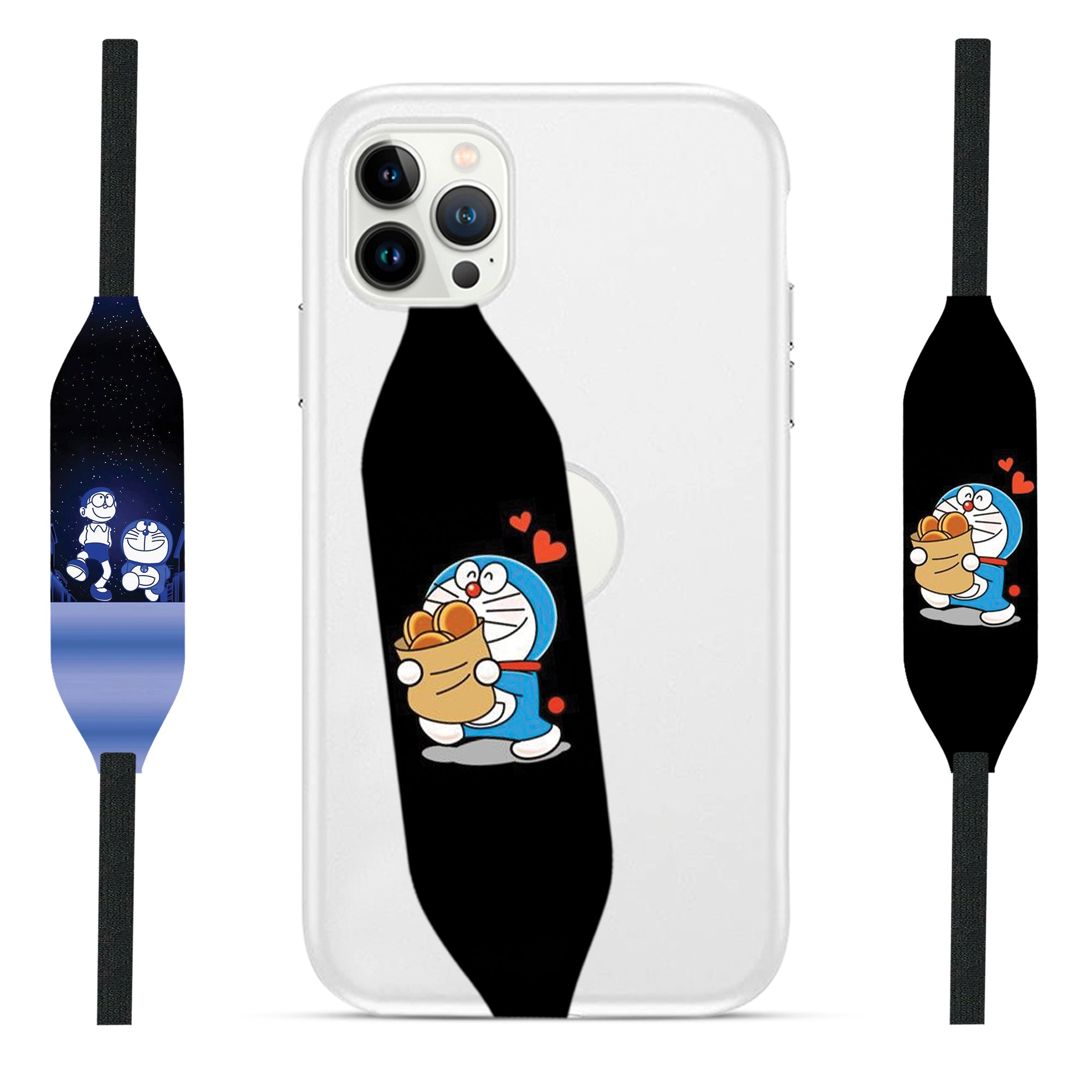 Love Doraemon Toon Art Grip For Phone - Switch Bands 