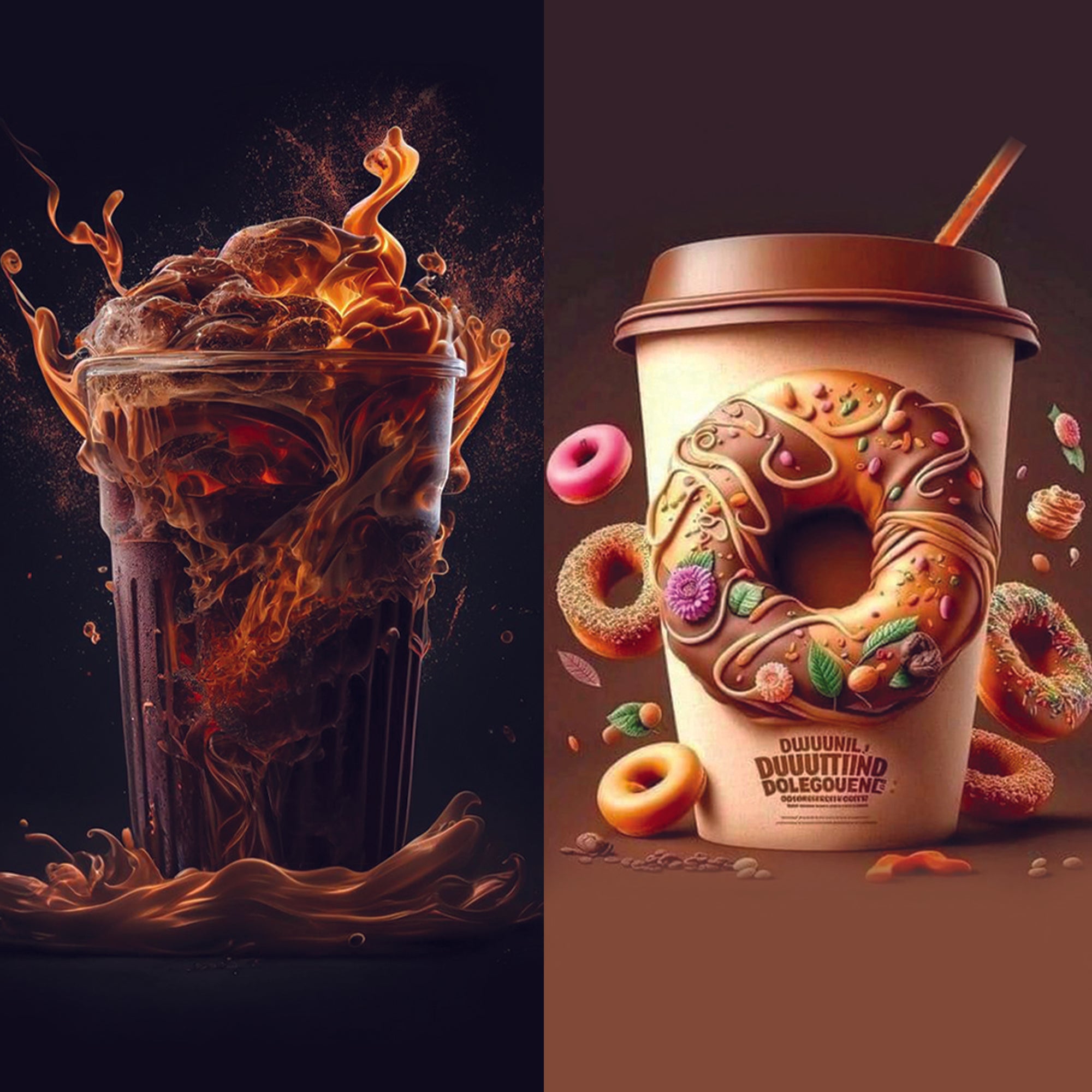 Doughnut coffee