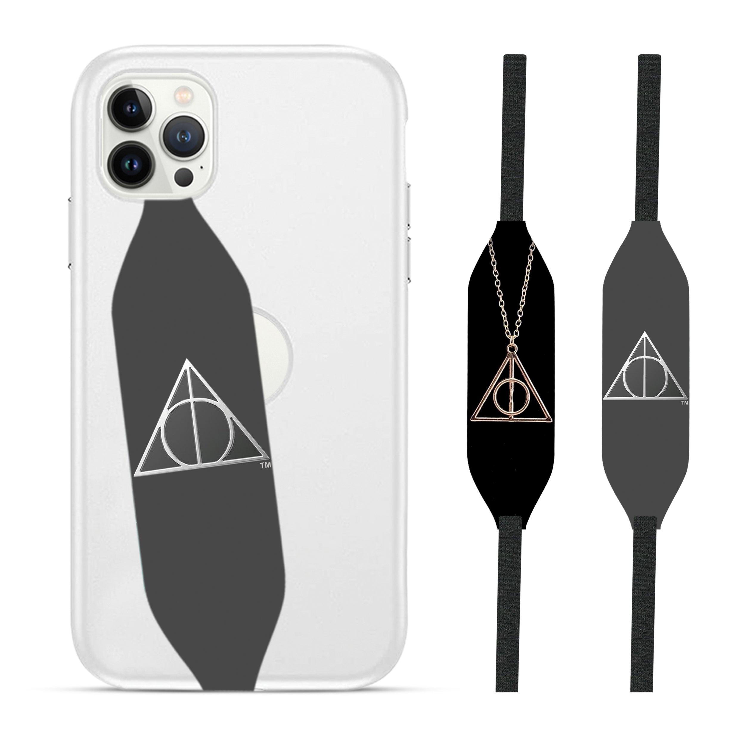 Enamel Deathly Hallows Phone Grips Strap - Switch Bands 