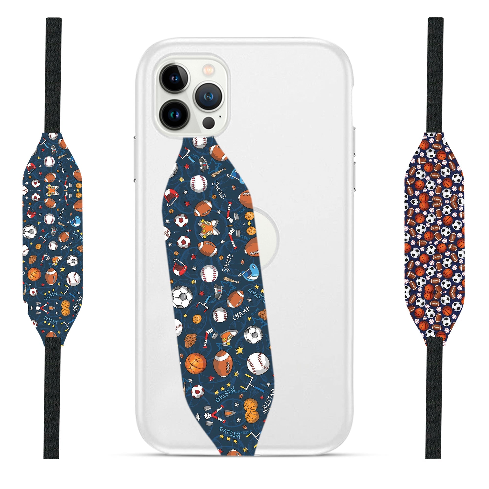 Universal Phone Grip Strap - Soccer Pattern