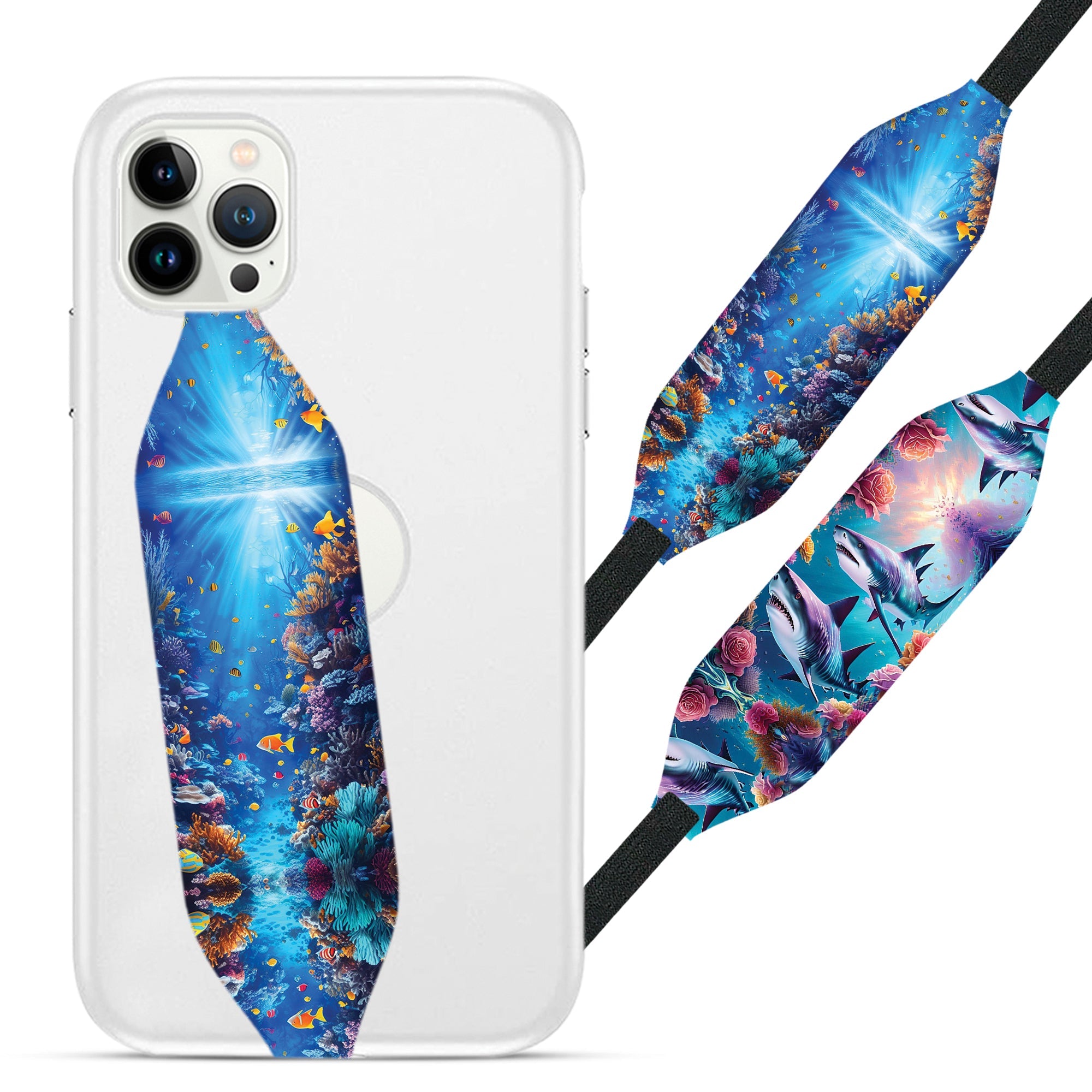 Universal Phone Grip Strap - Fish