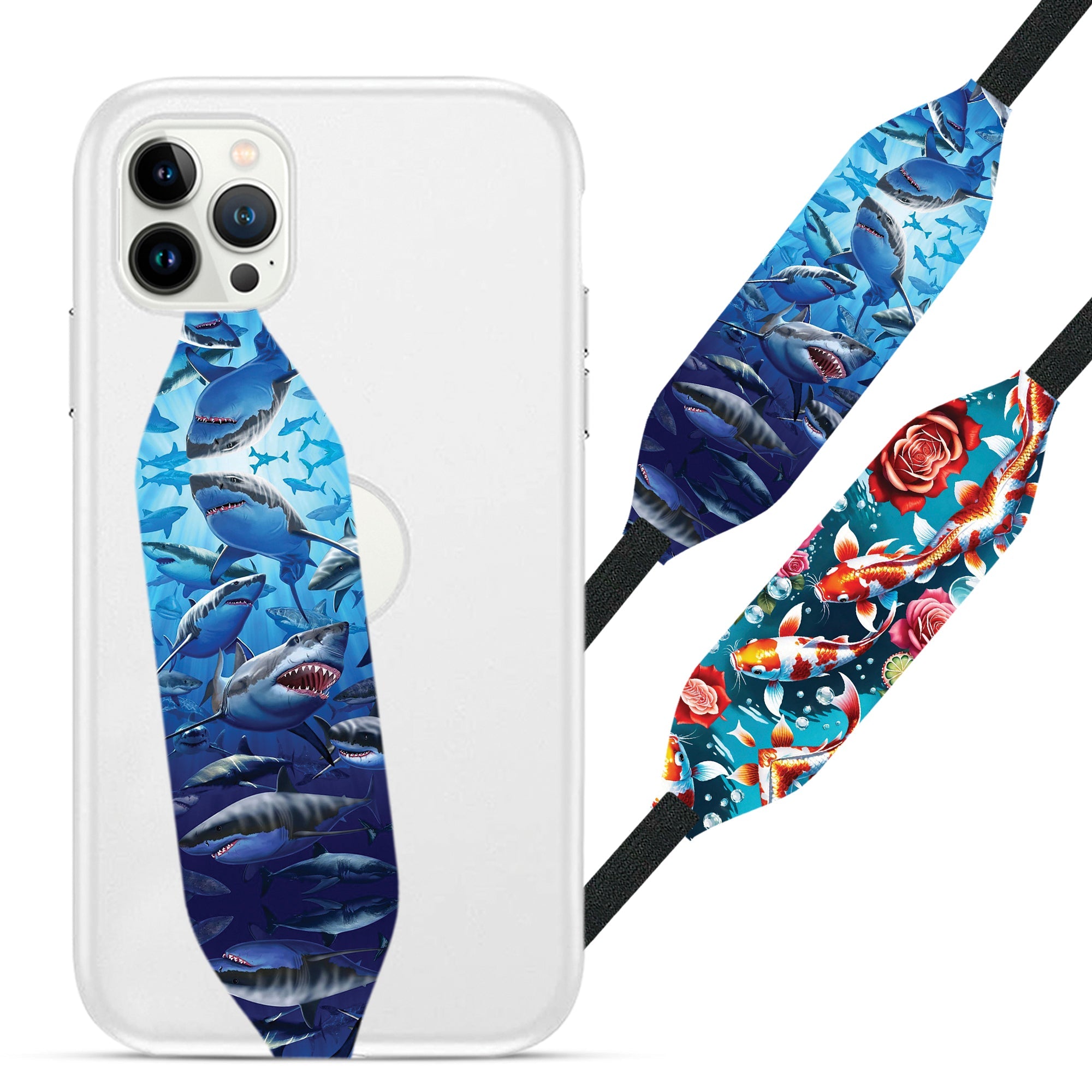 Universal Phone Grip Strap - Fish