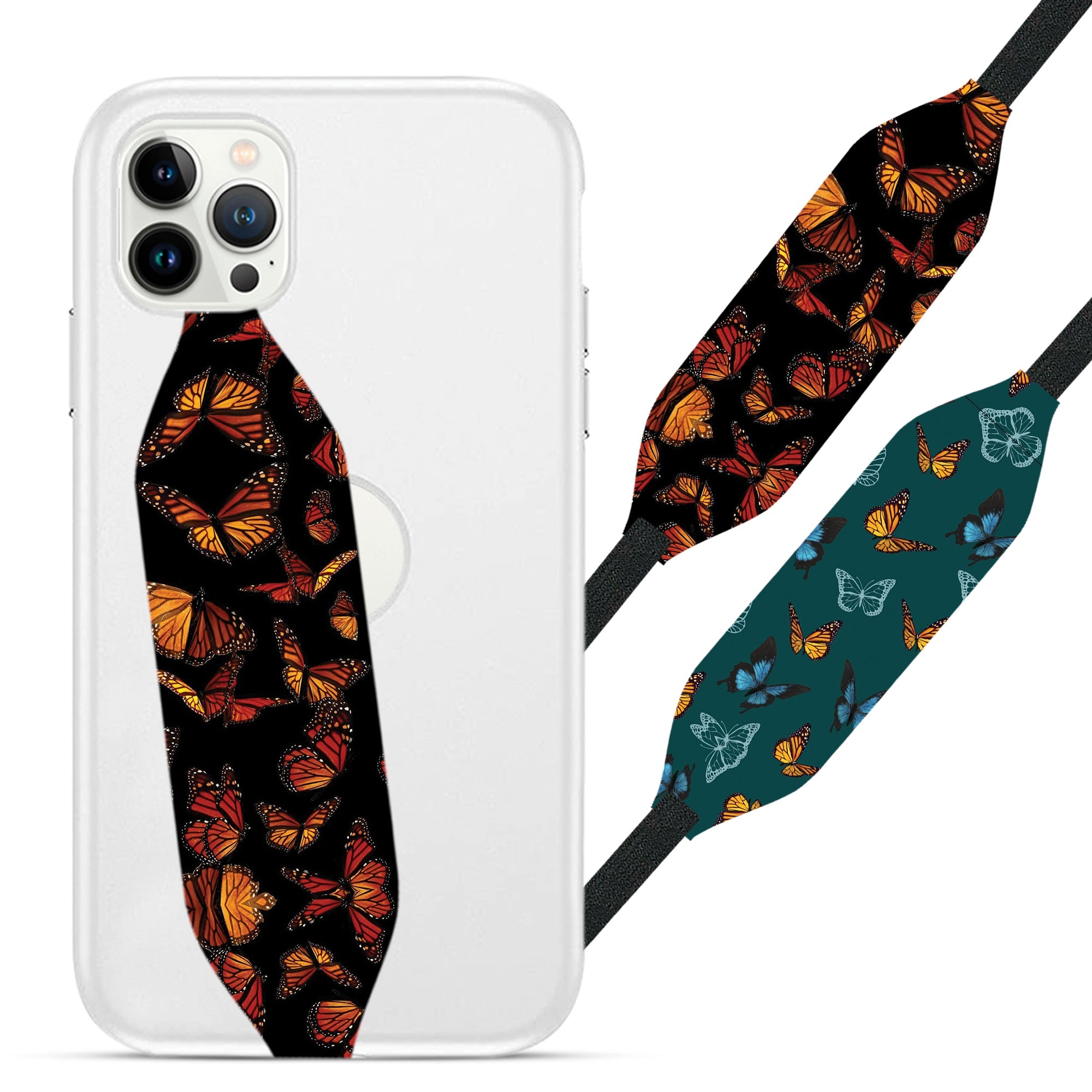 Universal Phone Grip Strap - Butterfly Pattern