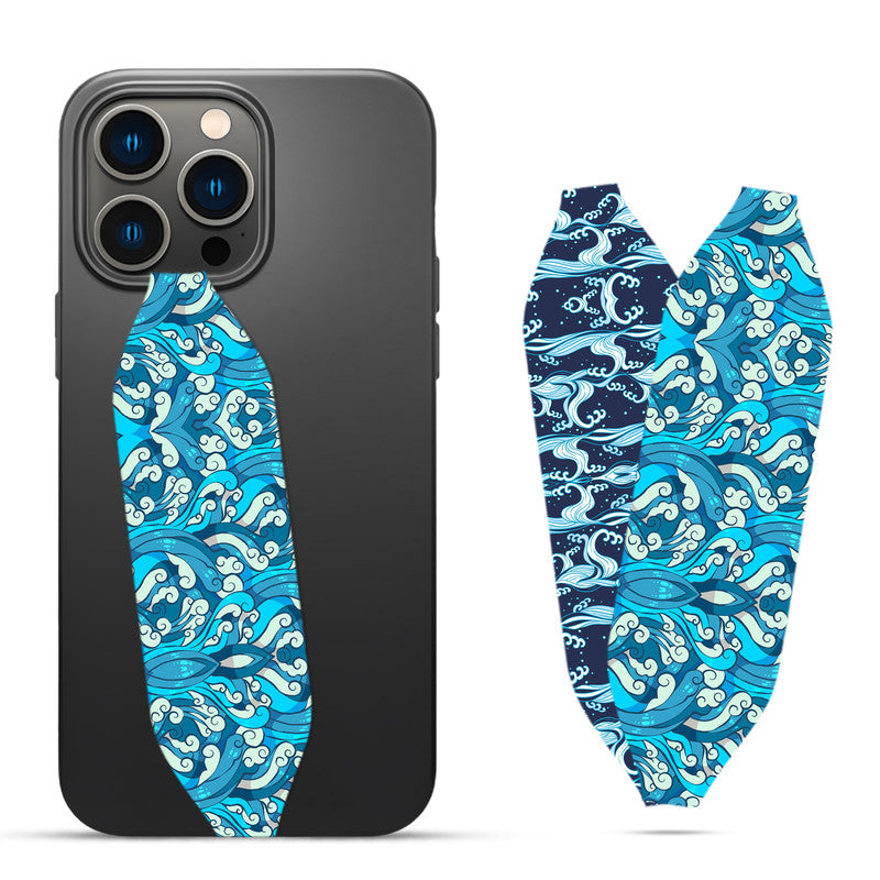 Blue Water Shading Phone Case With Strap - Switch Bands