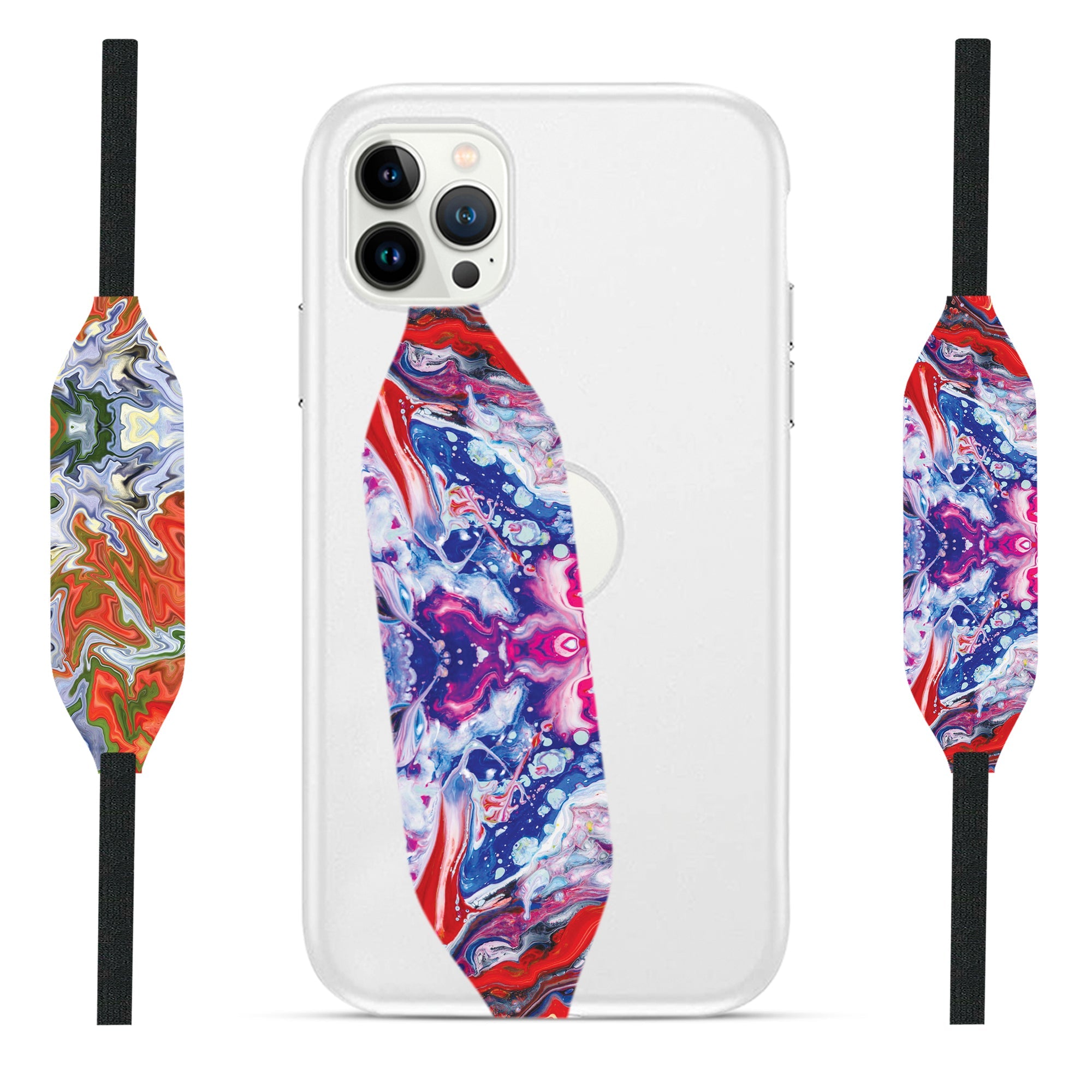 Universal Phone Grip Strap - Abstract Allure