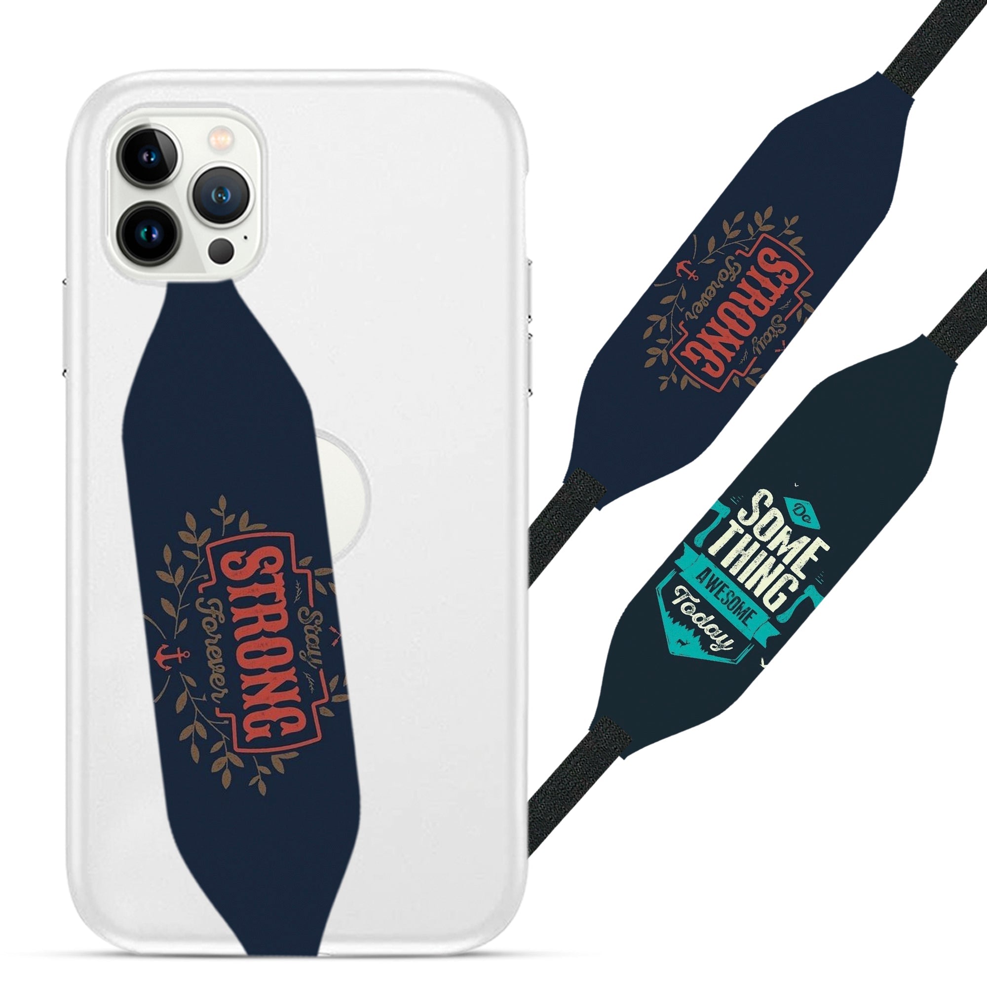 Universal Phone Grip Strap - Typographic Tees