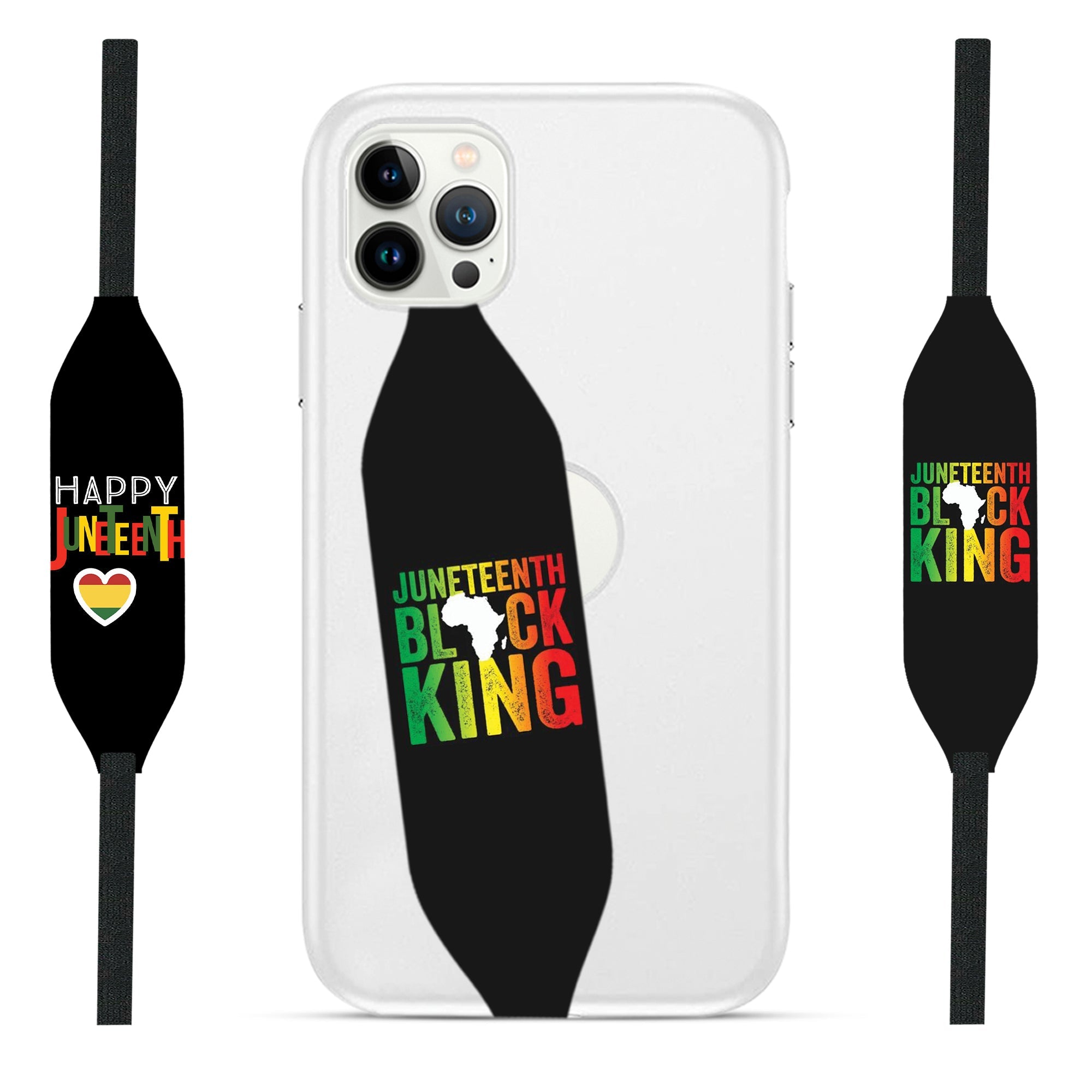 Juneteenth black King iPhone Case Strap - Switch Bands 