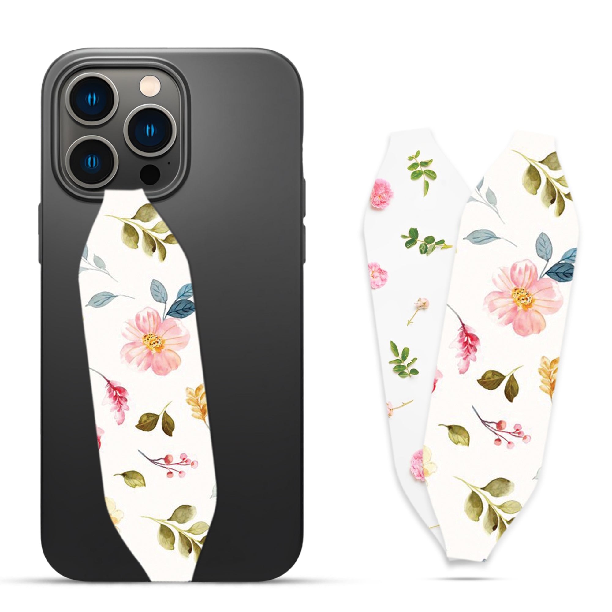 Universal Phone Grip Strap - Petal Whispers Pack of 1 / Gentle Blossom