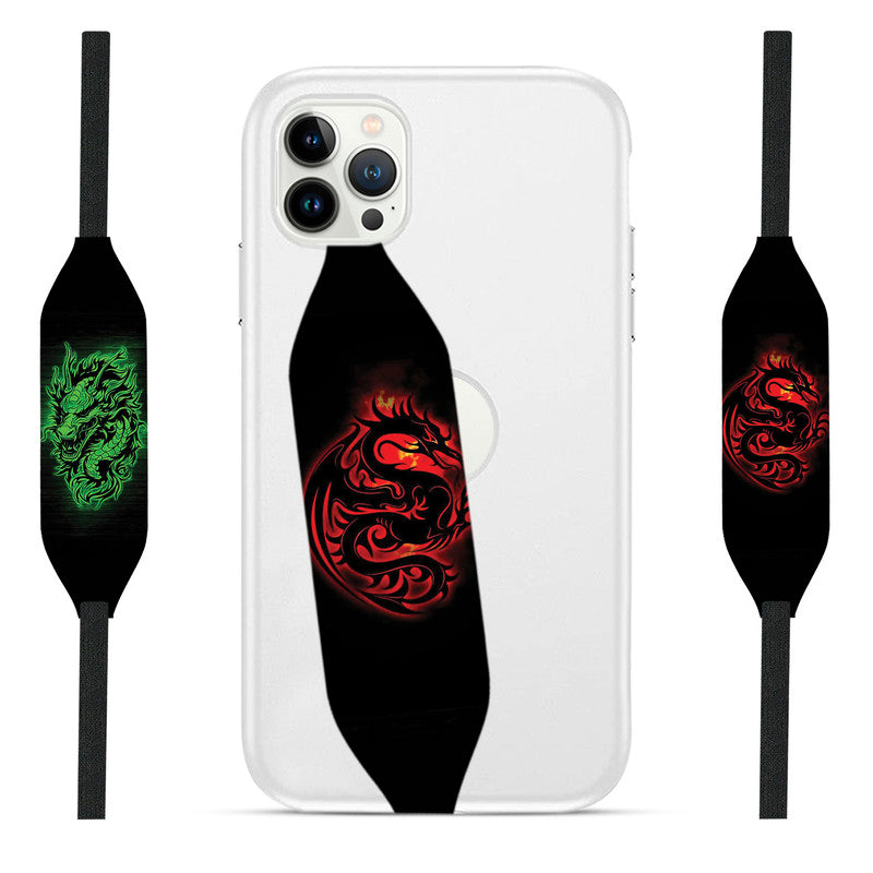 Glacial Guardian Winged Guardians snake design Phone Grip Strap