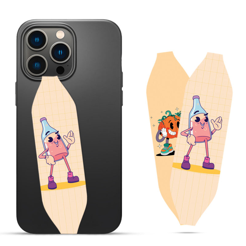 Hand drawn beer cartoon  iPhone case strap  - Switch Bands 