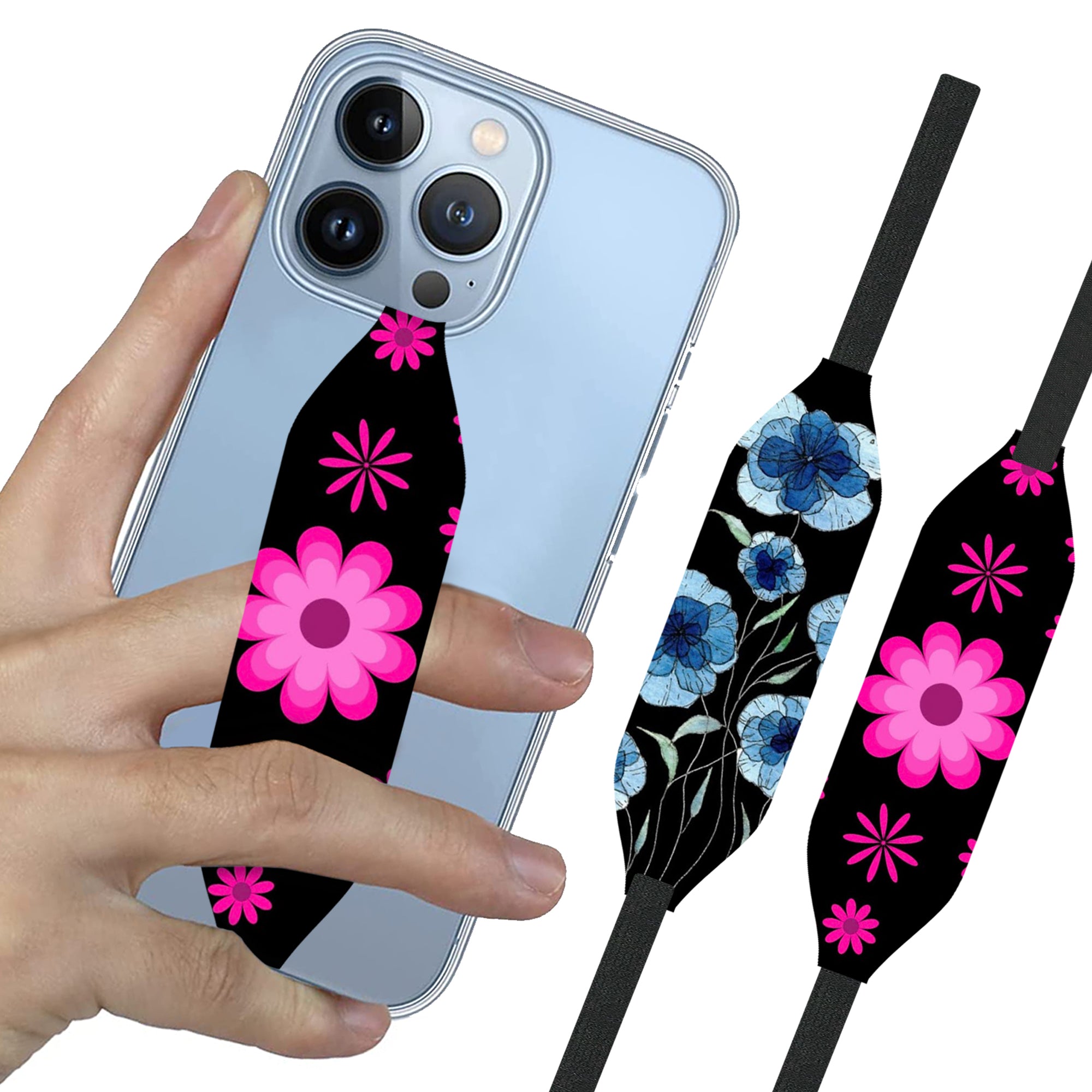 Universal Phone Grip Strap - Flowers