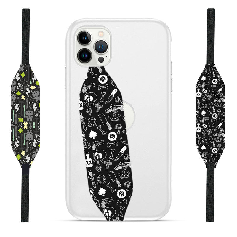 Hand Drawn Seamless Doodle Pattern Loop for Phone - Switch Bands 