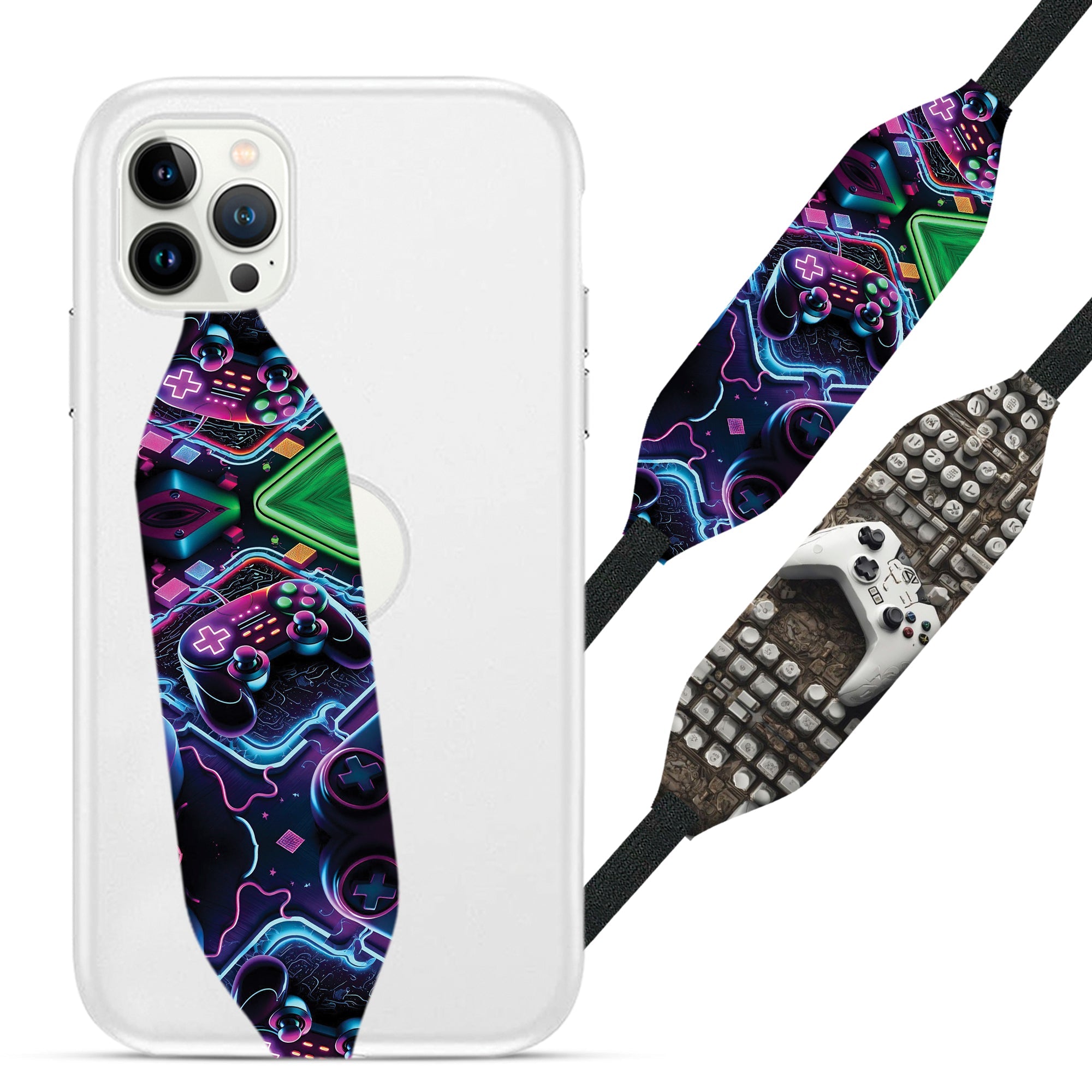 Universal Phone Grip Strap - Gaming Pattern