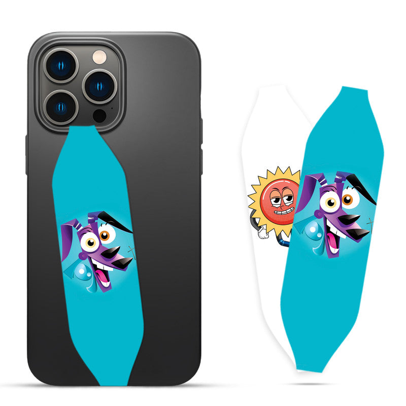 Courage the cowardly dog  iPhone case strap  - Switch Bands 