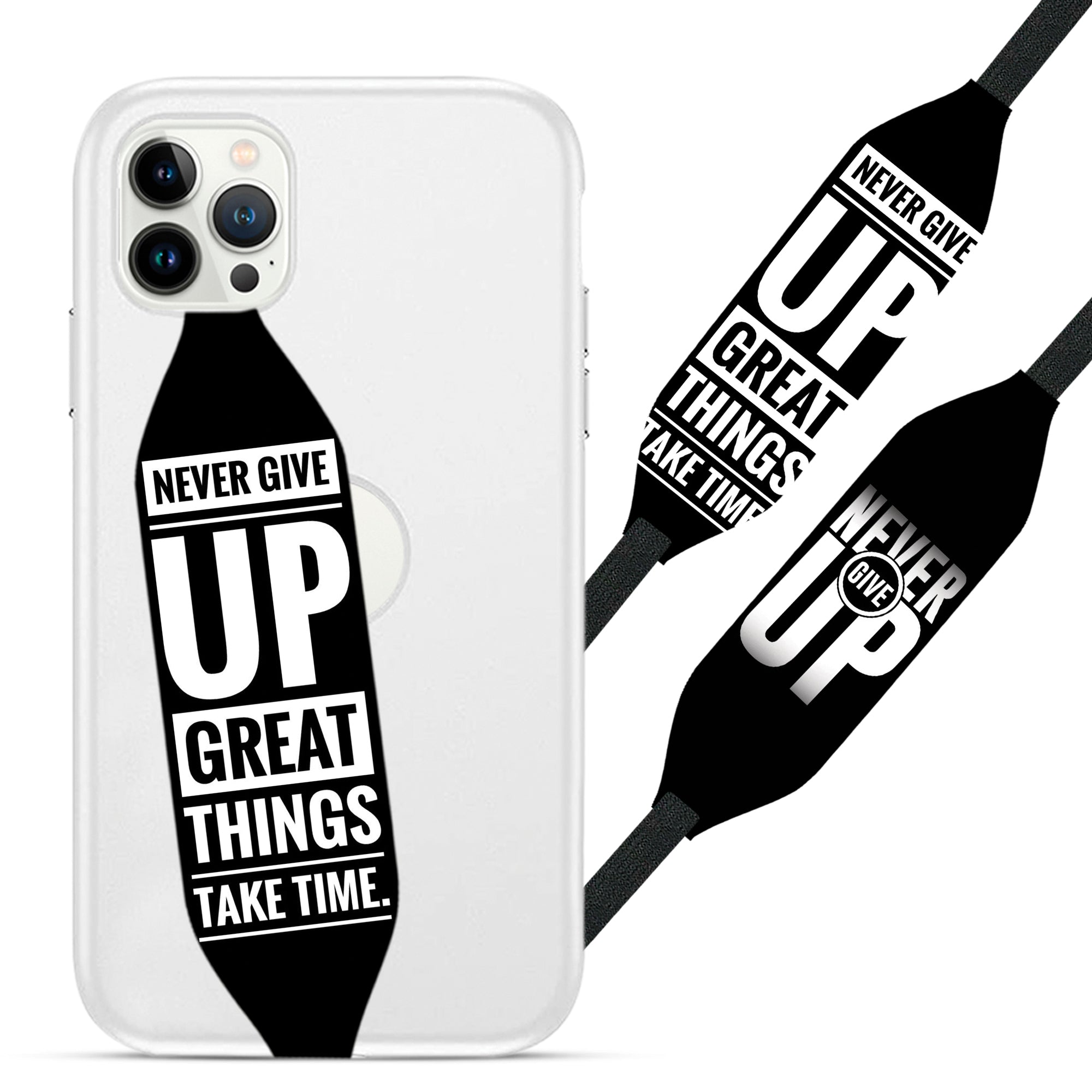 Universal Phone Grip Strap - Typographic Tees