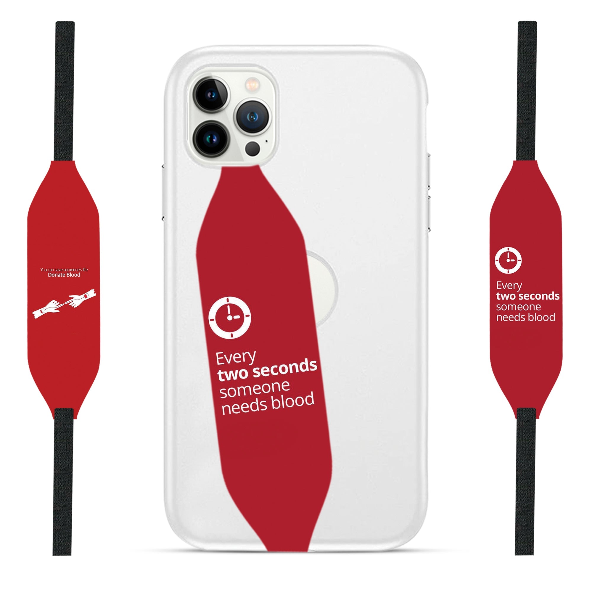 Universal Phone Grip Strap - Blood Donor