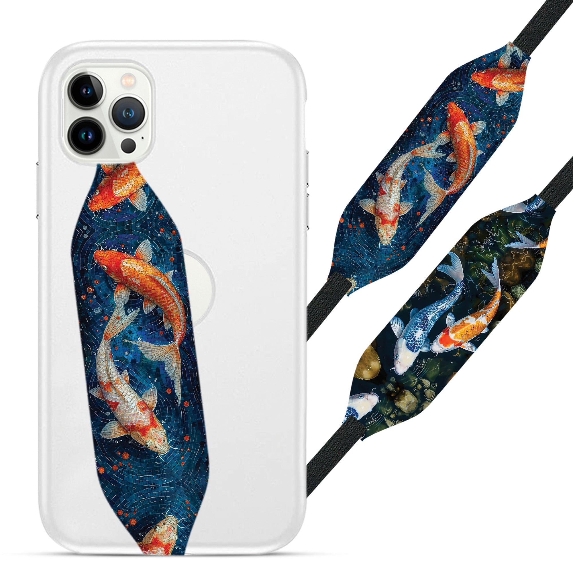 Universal Phone Grip Strap - Fish