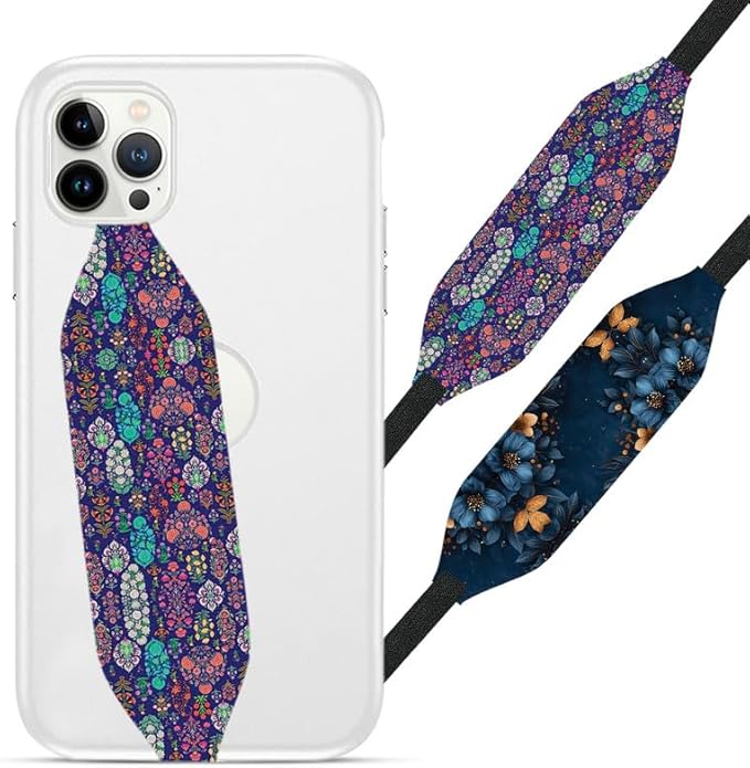 Universal Phone Grip Strap -Elegant Floral