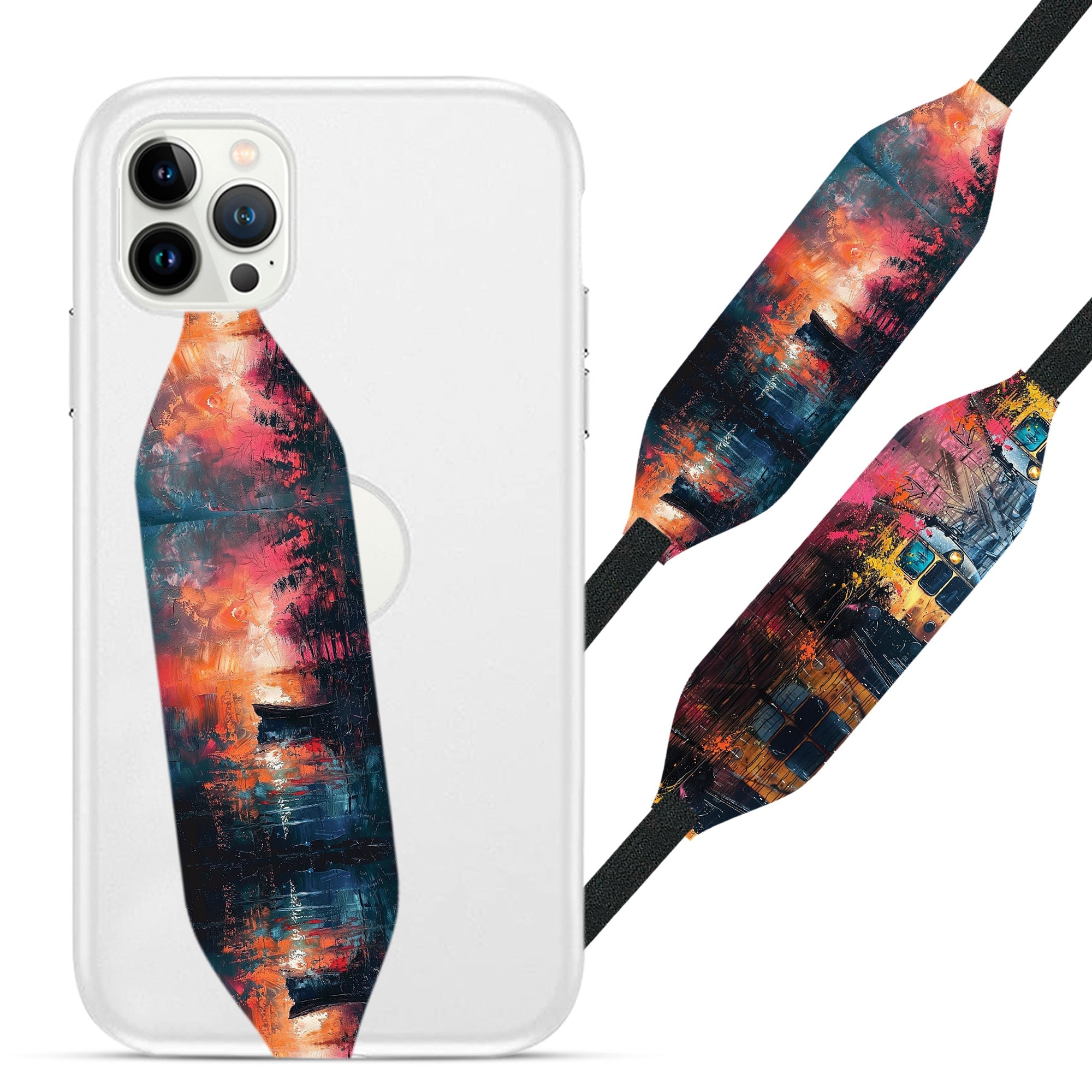 Abstract Paintings strap case iPhone - Switch Bands