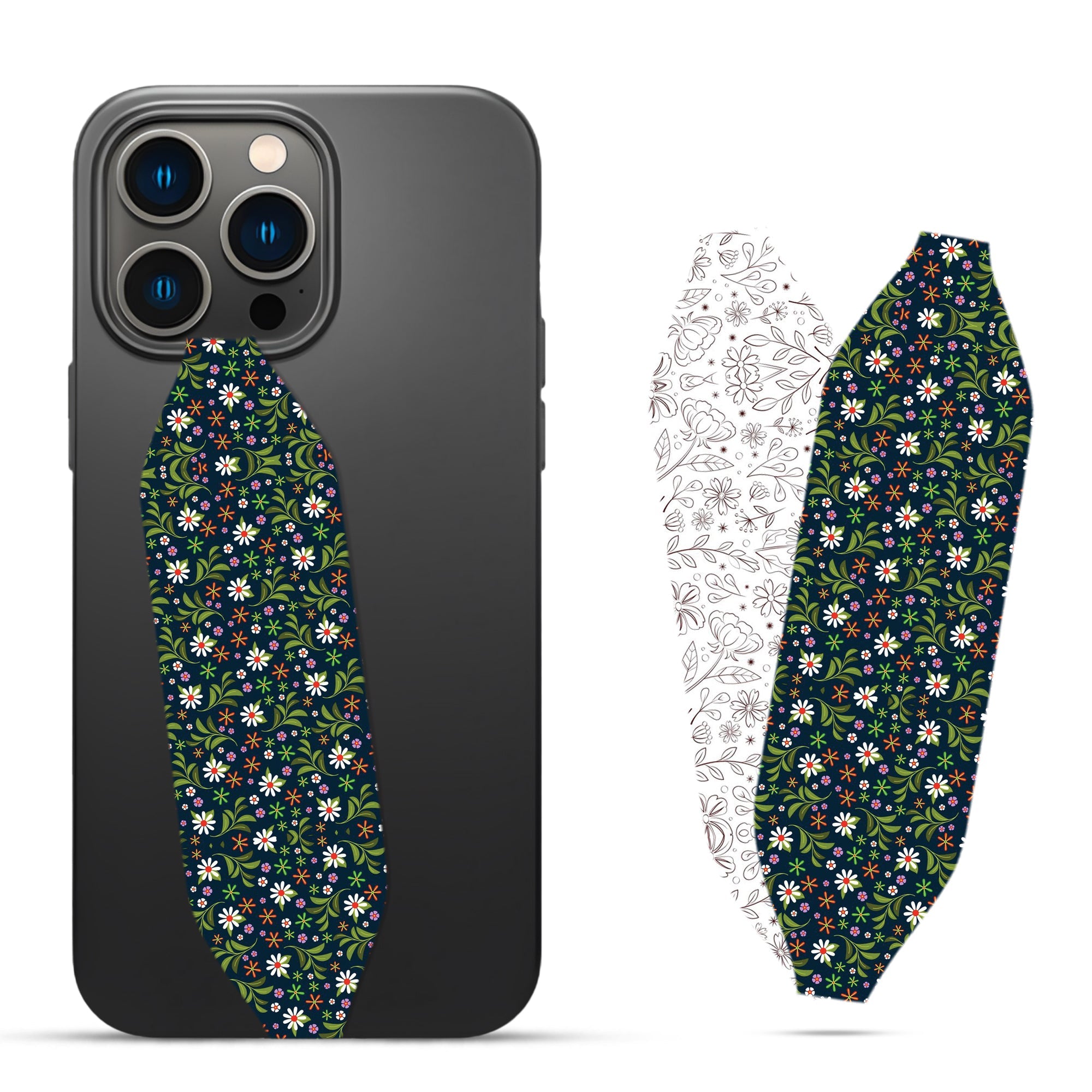 Universal Phone Grip Strap - Floral Fiesta