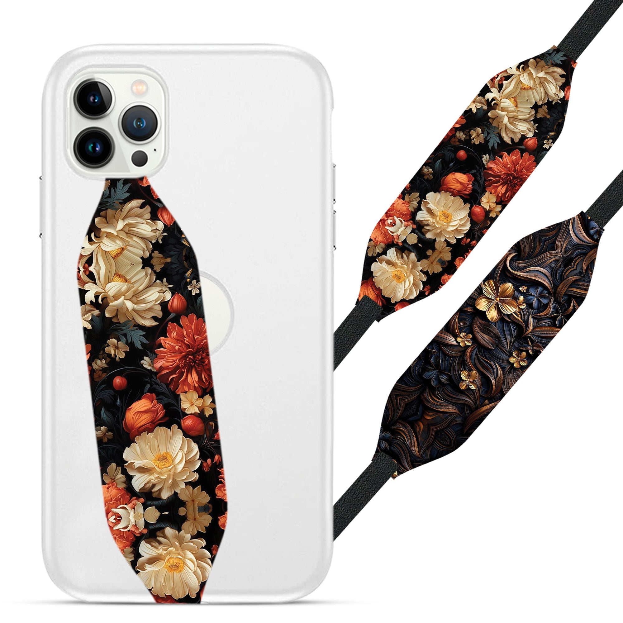 Elegant Vintage Floral Seamless Patterns Phone Strap - Switch Bands 