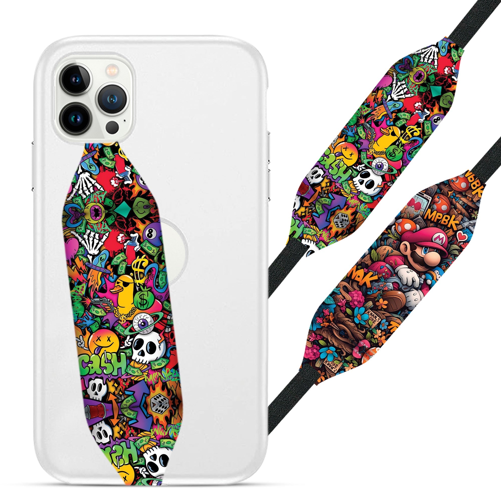 Universal Phone Grip Strap - Gaming Pattern