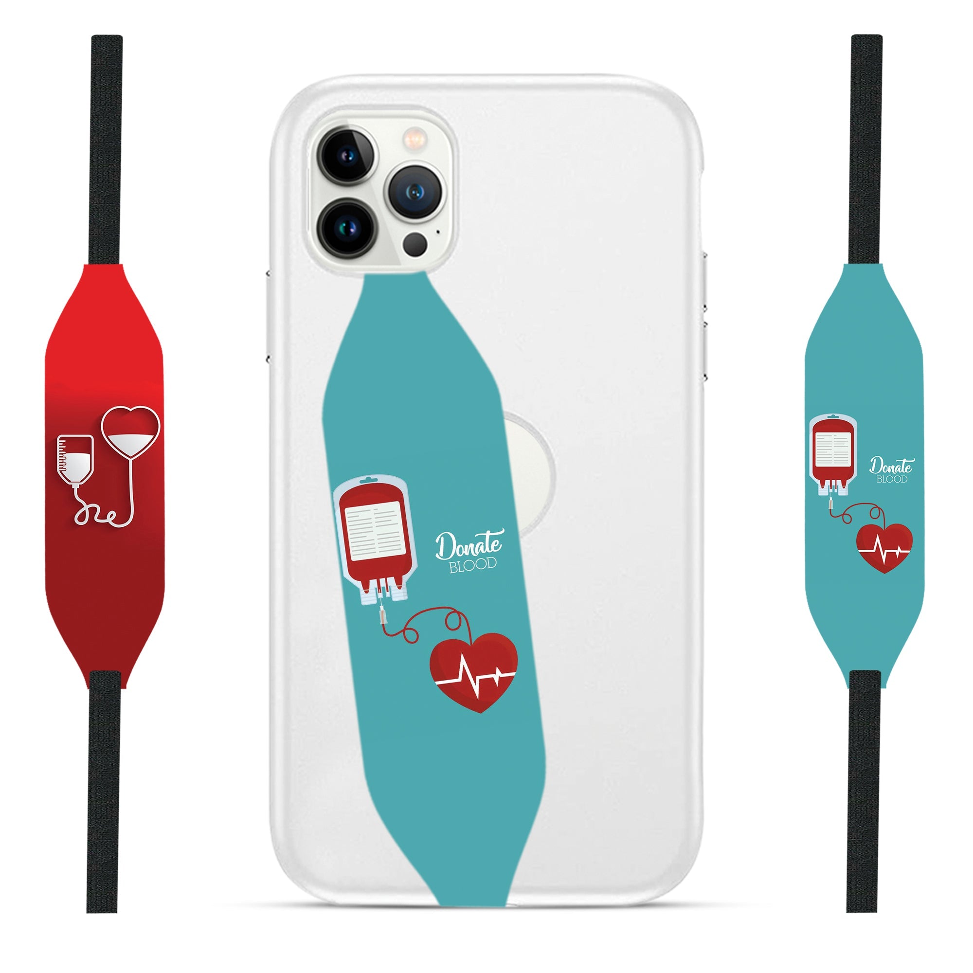 Universal Phone Grip Strap - Blood Donor