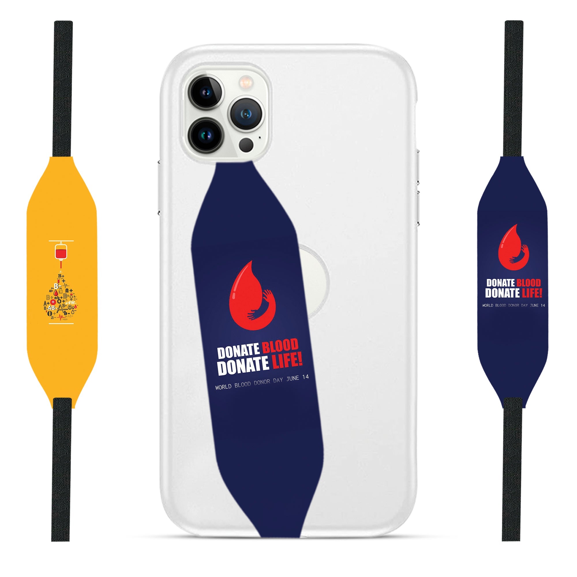 Universal Phone Grip Strap - Blood Donor