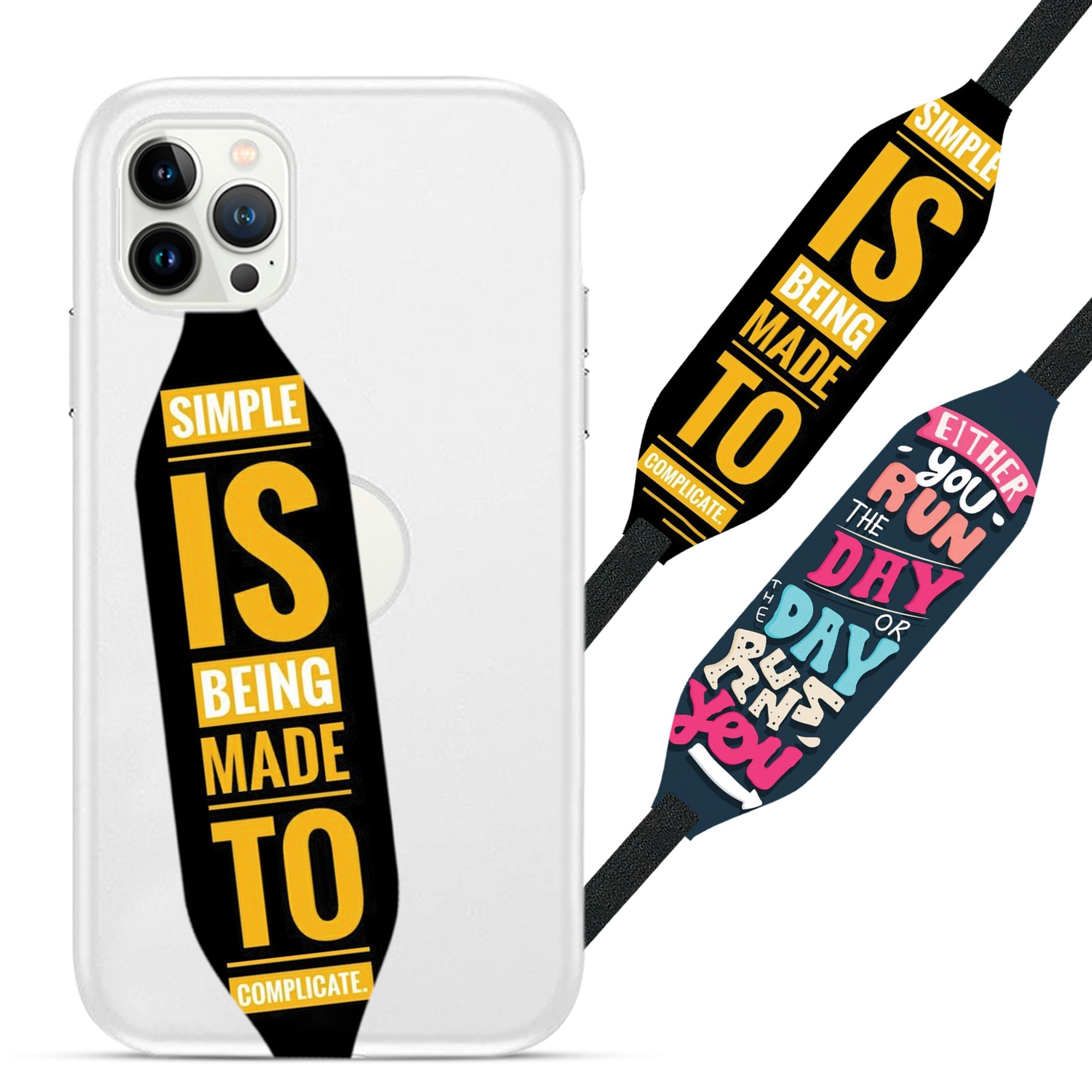 Universal Phone Grip Strap - Typographic Tees