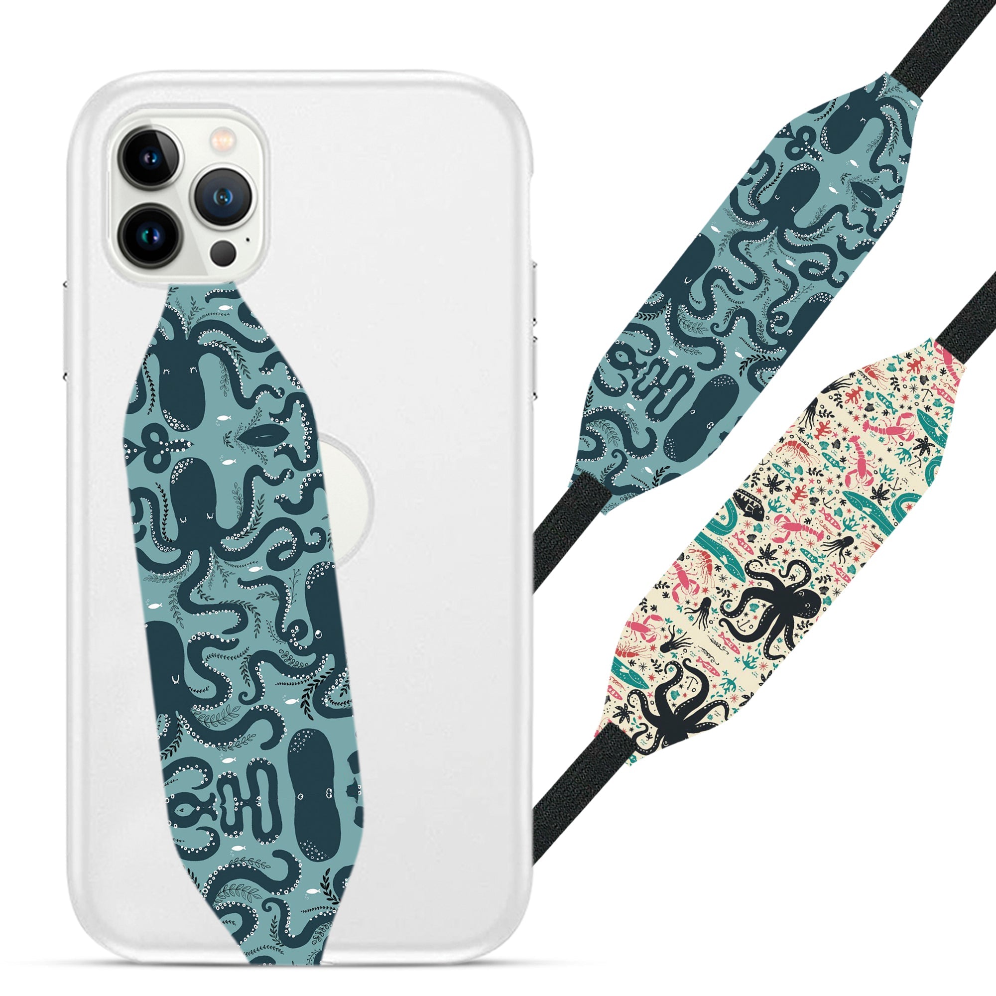 Universal Phone Grip Strap - Fish Pattern