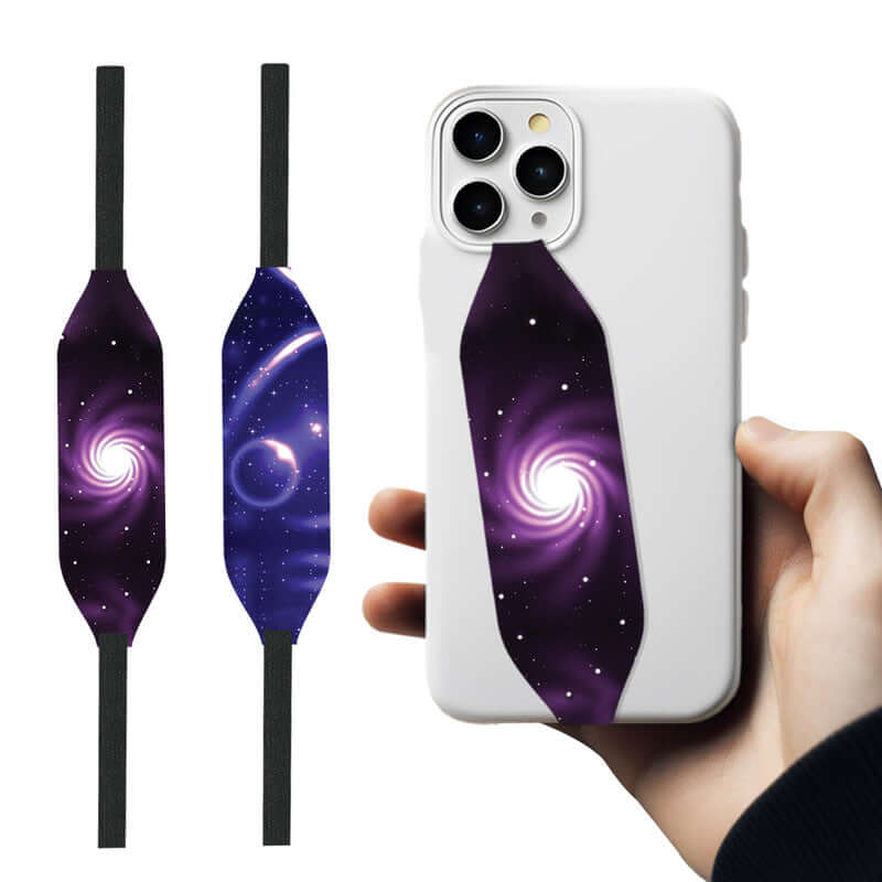 Shining Star in Purple Spiral Galaxy  loopy Case - Switch Bands 