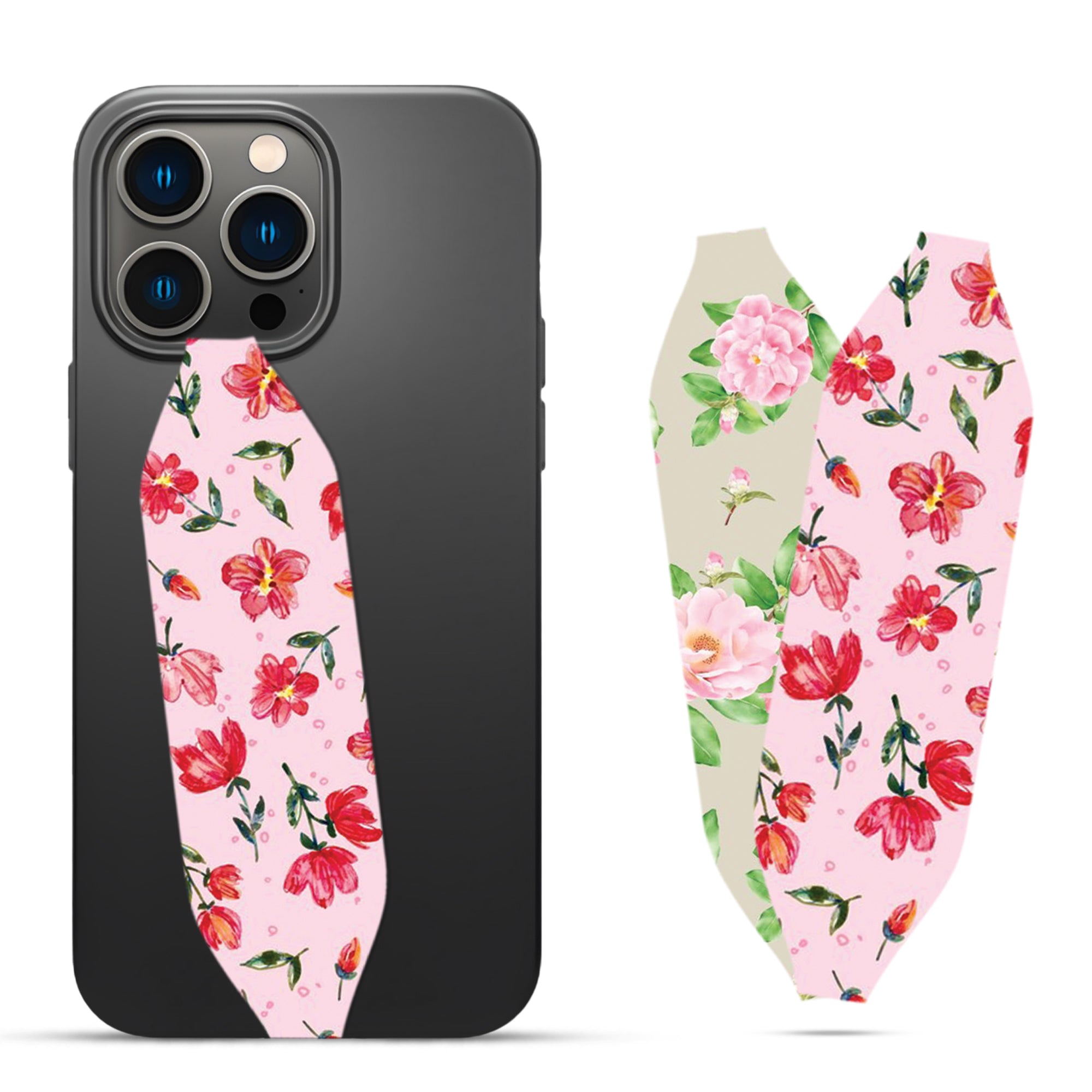 Universal Phone Grip Strap - Petal Whispers Pack of 1 / Serene Petal Cascade